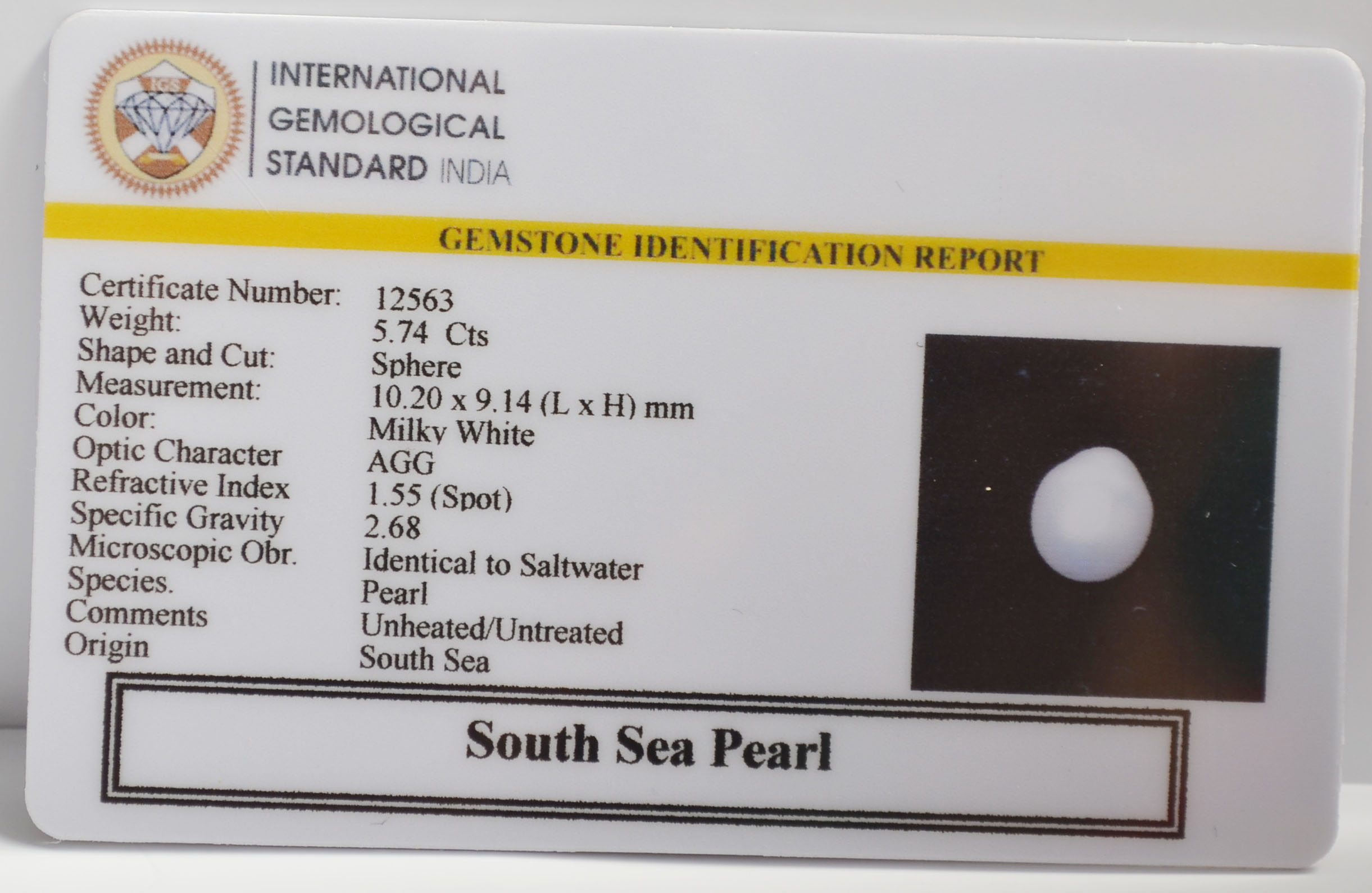 PRL7424 2 PEARL 5.74 Ct.