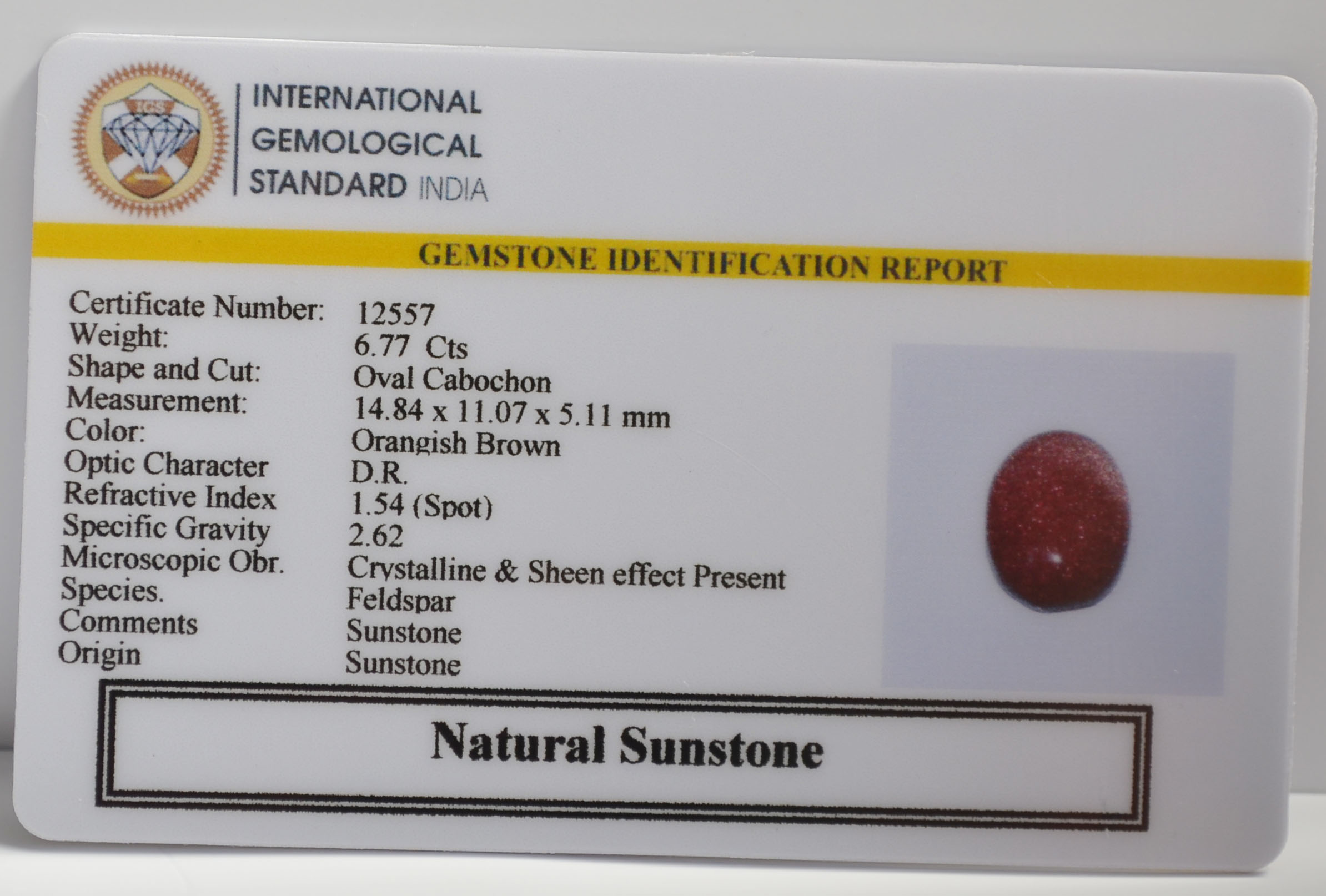 SUNG174 2 SUNSTONE 6.77 Ct.