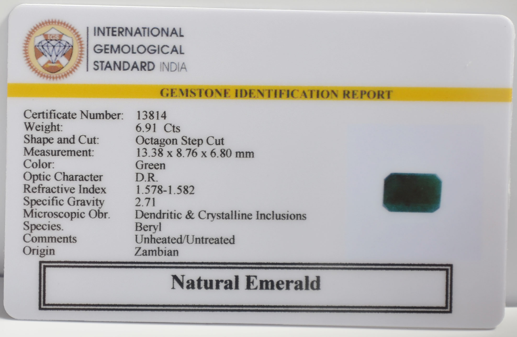 EMR23034K 2 EMERALD 6.91 Ct.