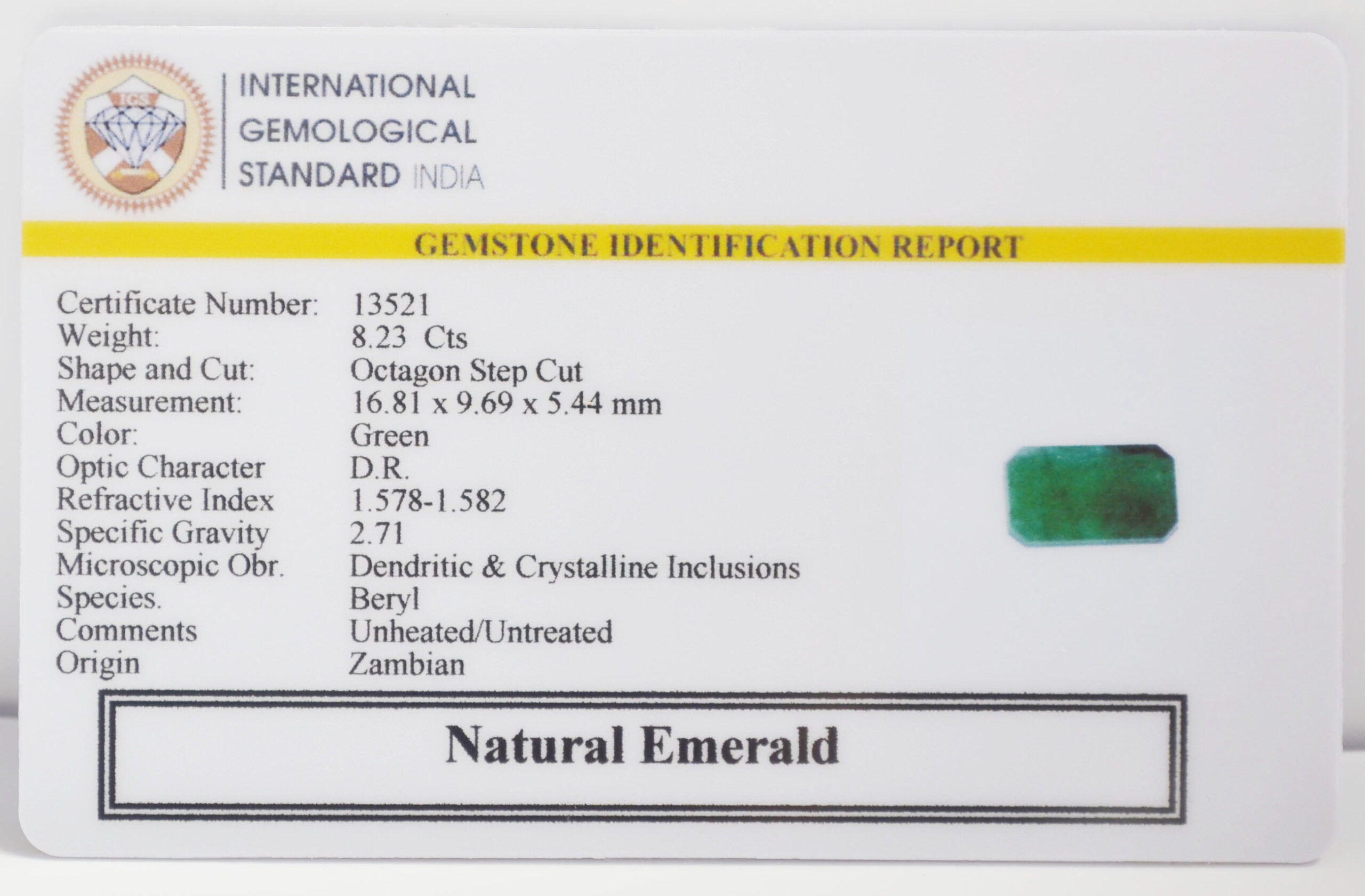 EMR23038K 2 scaled EMERALD 8.23 Ct.