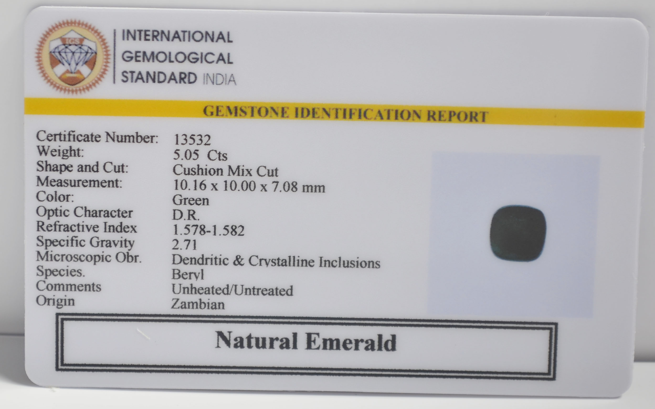 EMR23047K 2 EMERALD 5.05 Ct.