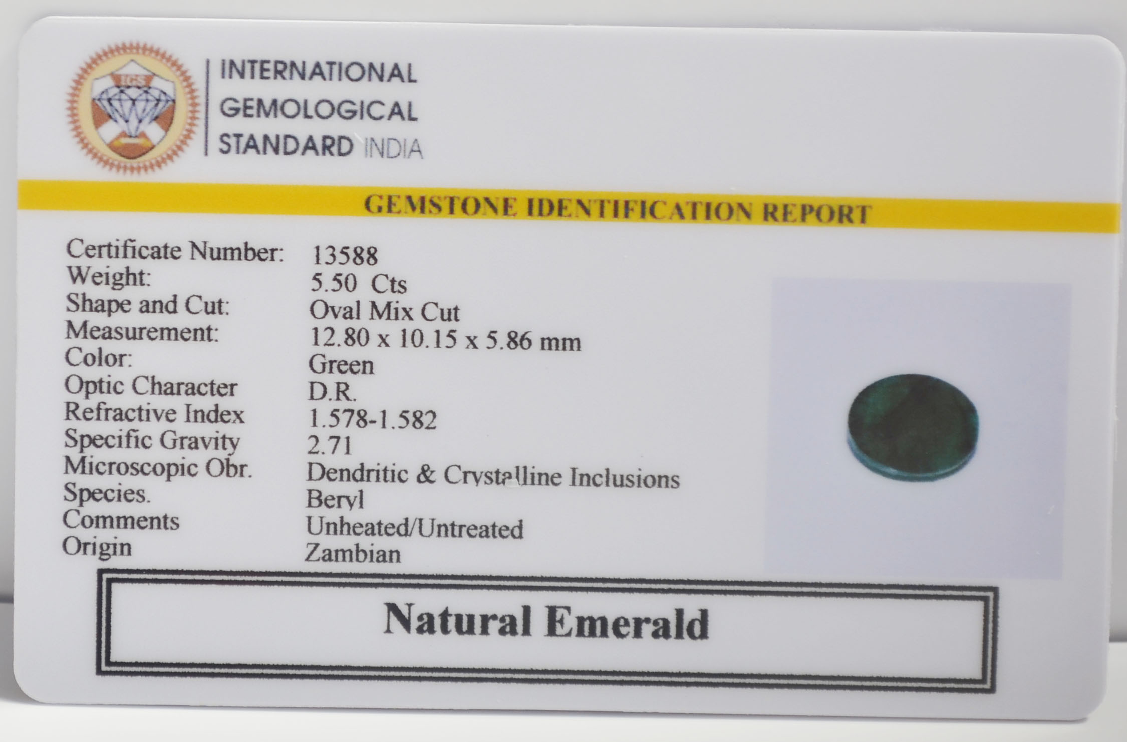 EMR23090K 2 EMERALD 5.5 Ct.