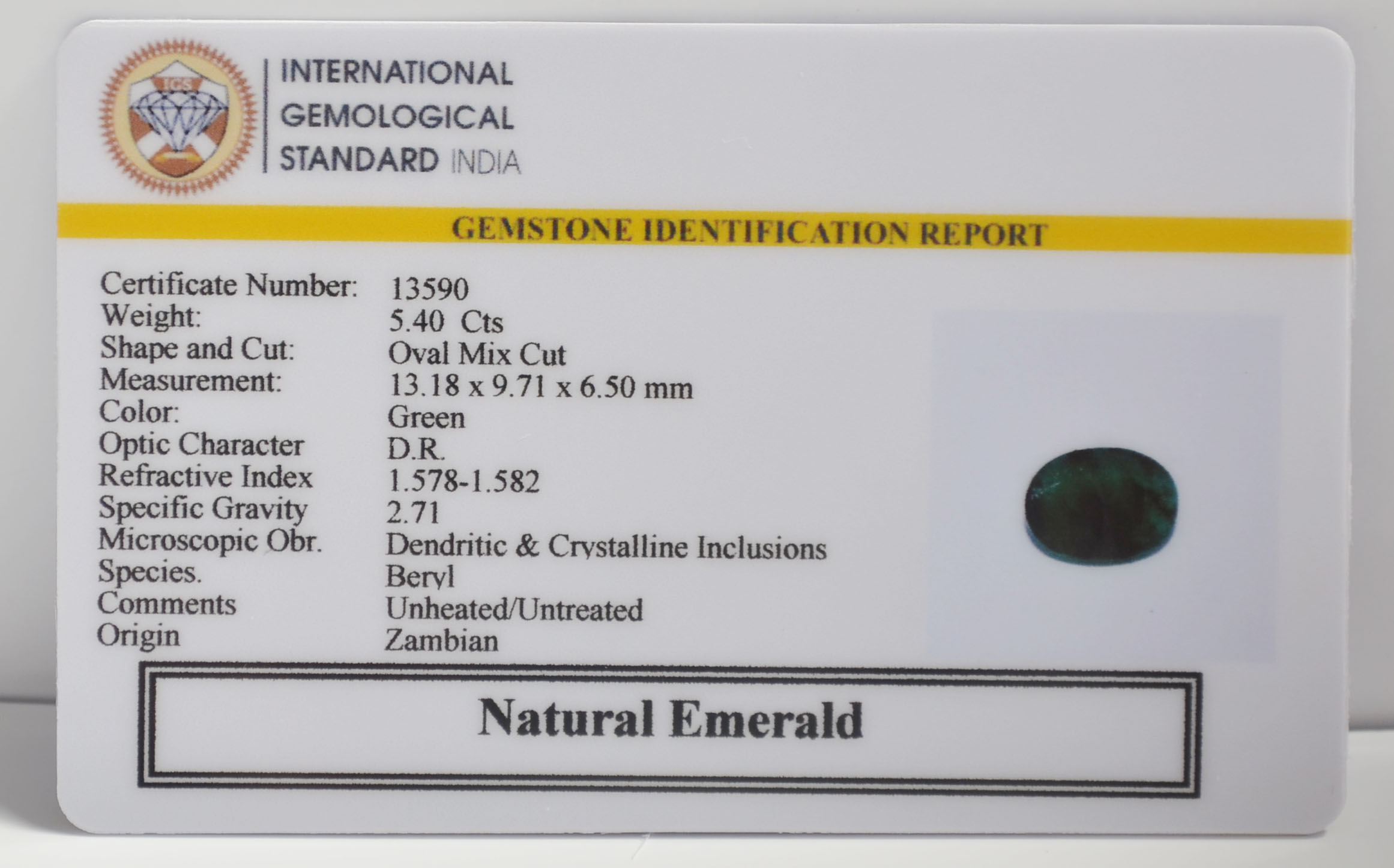 EMR23092K 2 EMERALD 5.4 Ct.