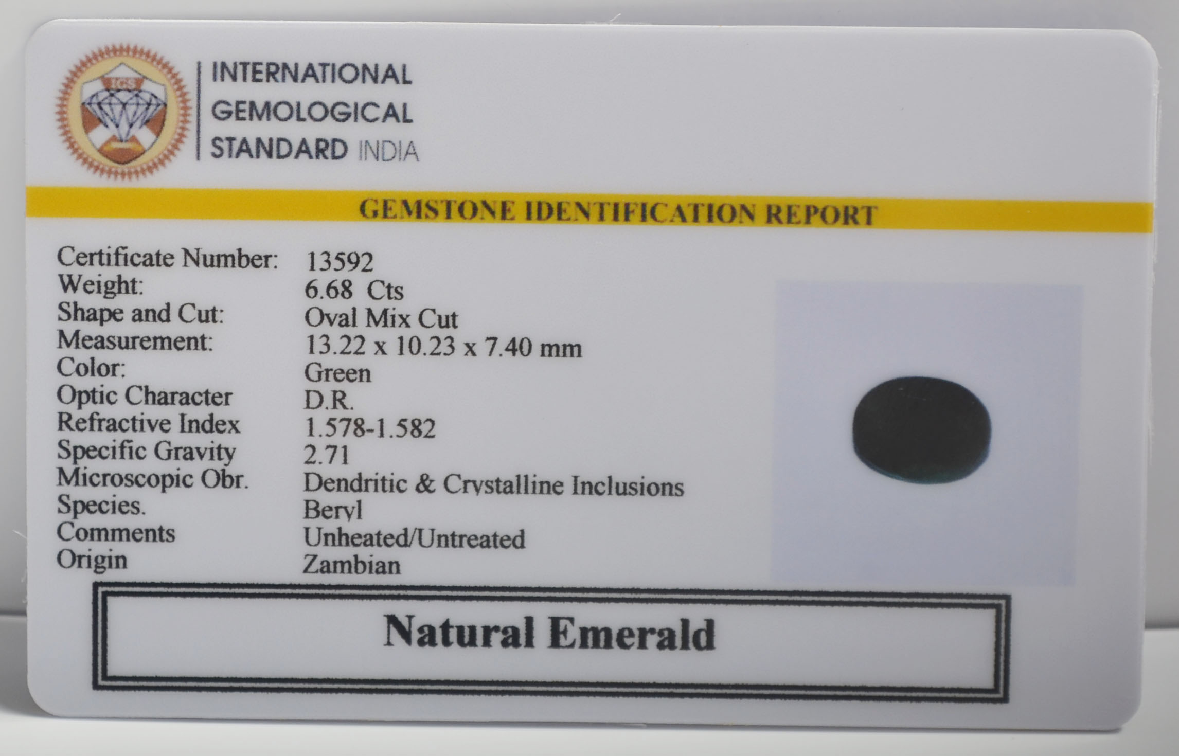 EMR23094K 2 EMERALD 6.68 Ct.