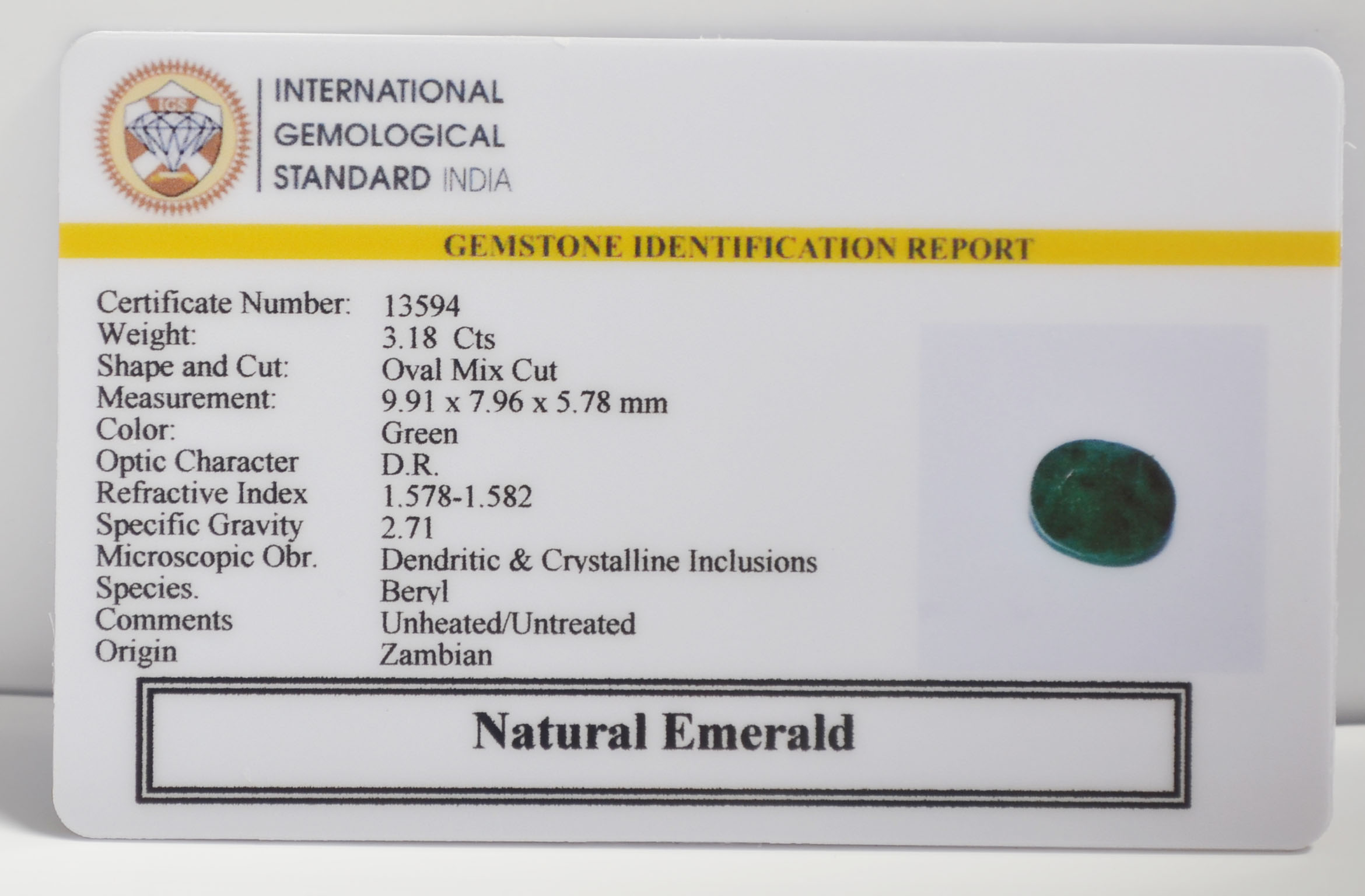 EMR23096K 2 EMERALD 3.18 Ct.