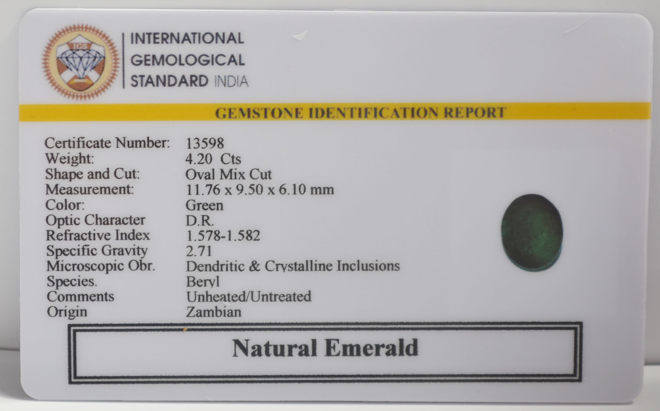 EMR23099K 2 EMERALD 4.2 Ct.