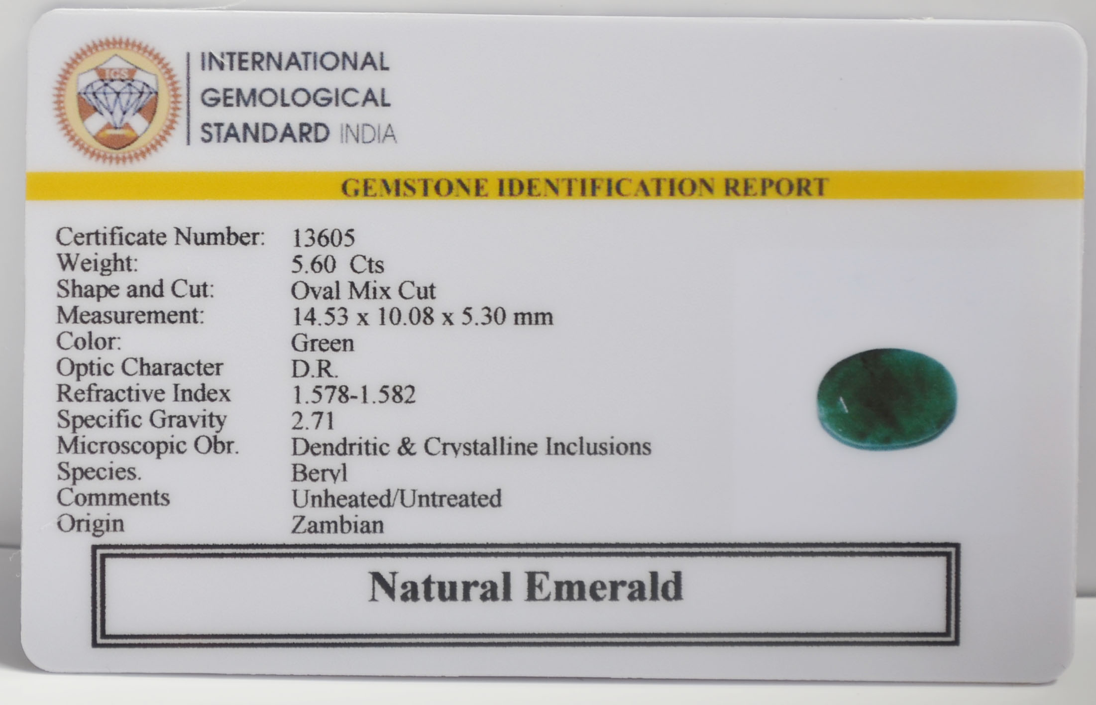 EMR23102K 2 EMERALD 5.6 Ct.
