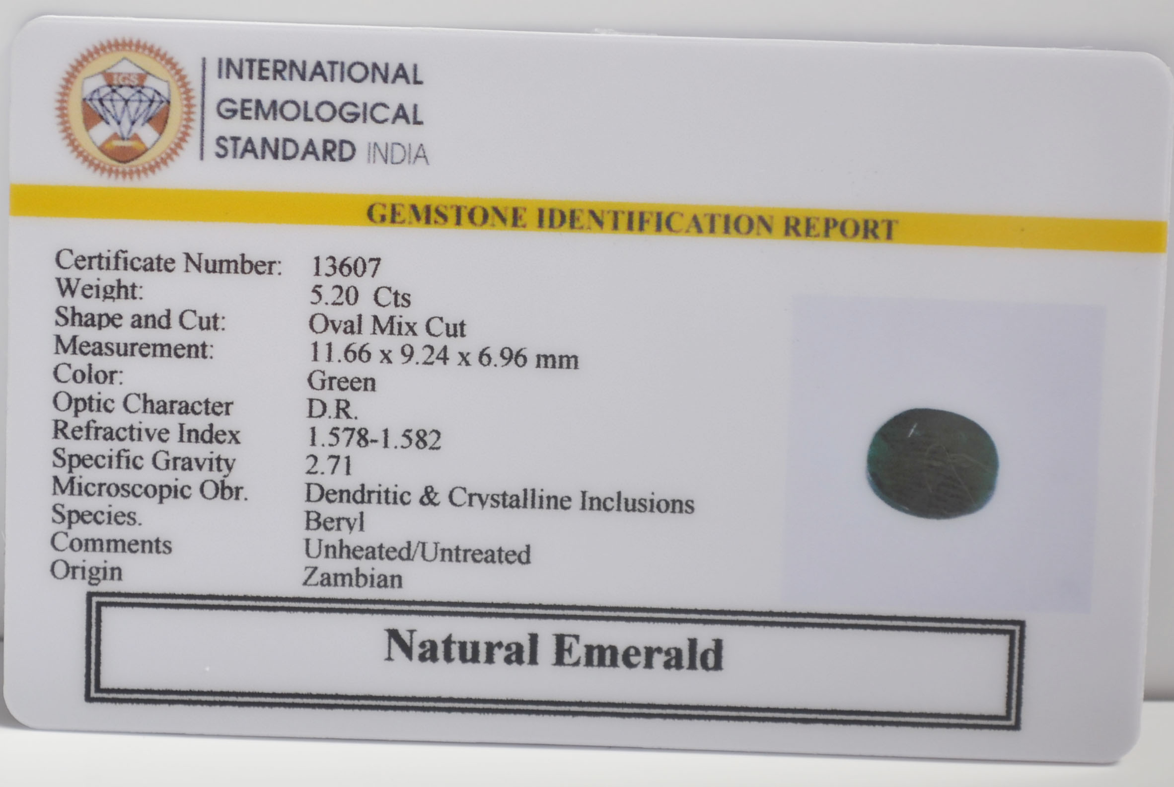 EMR23104K 2 EMERALD 5.2 Ct.