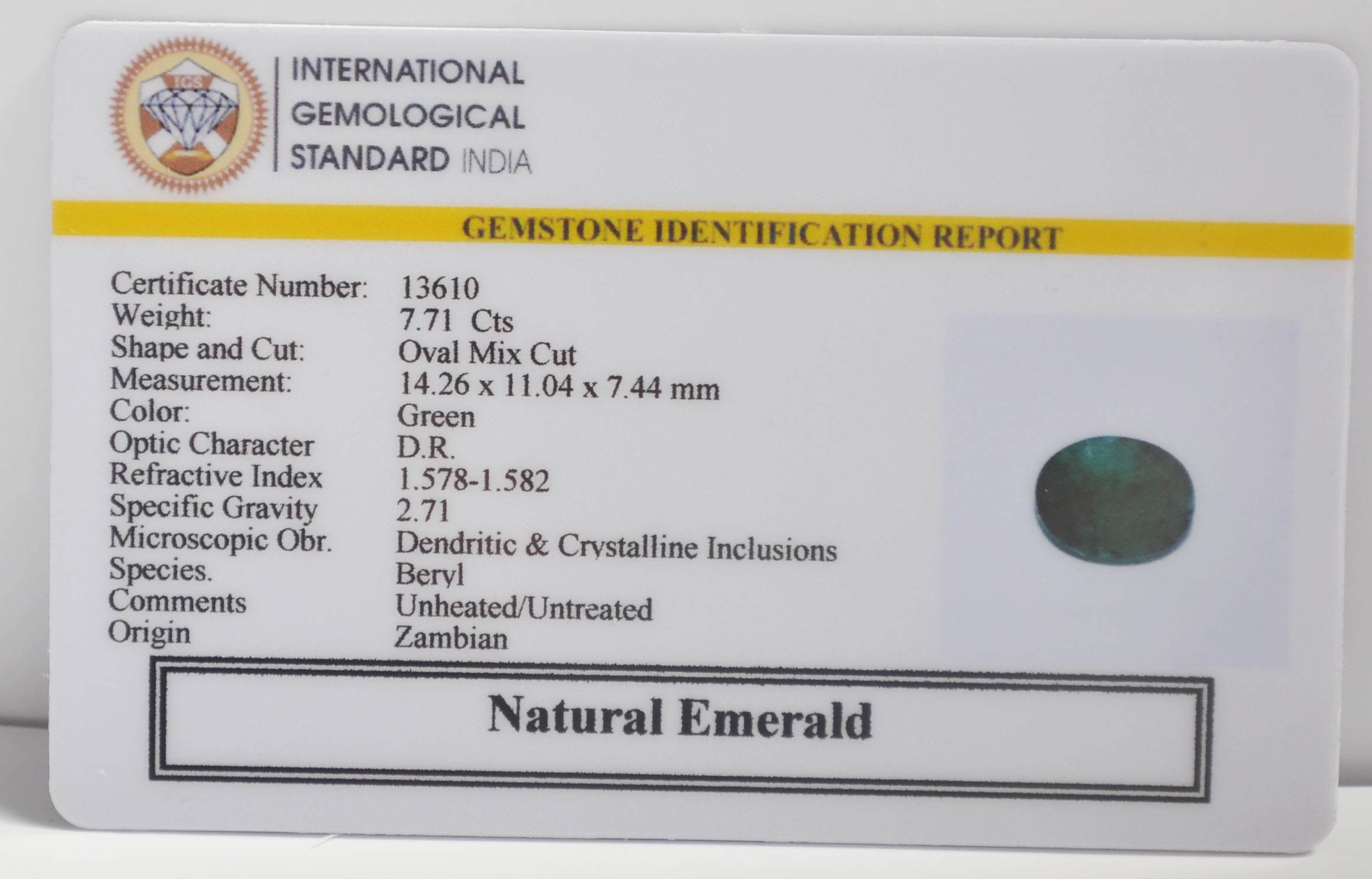 EMR23107K 2 EMERALD 7.71 Ct.