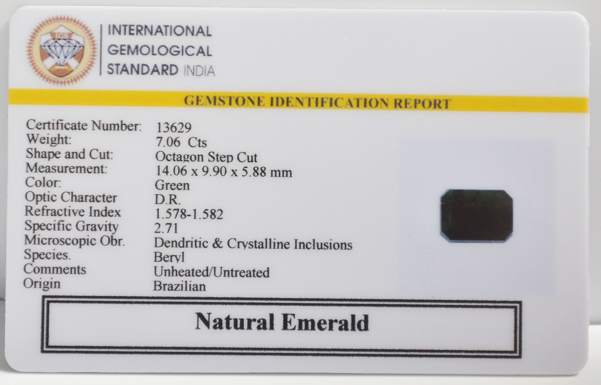 EMR23124K 2 EMERALD 7.06 Ct.