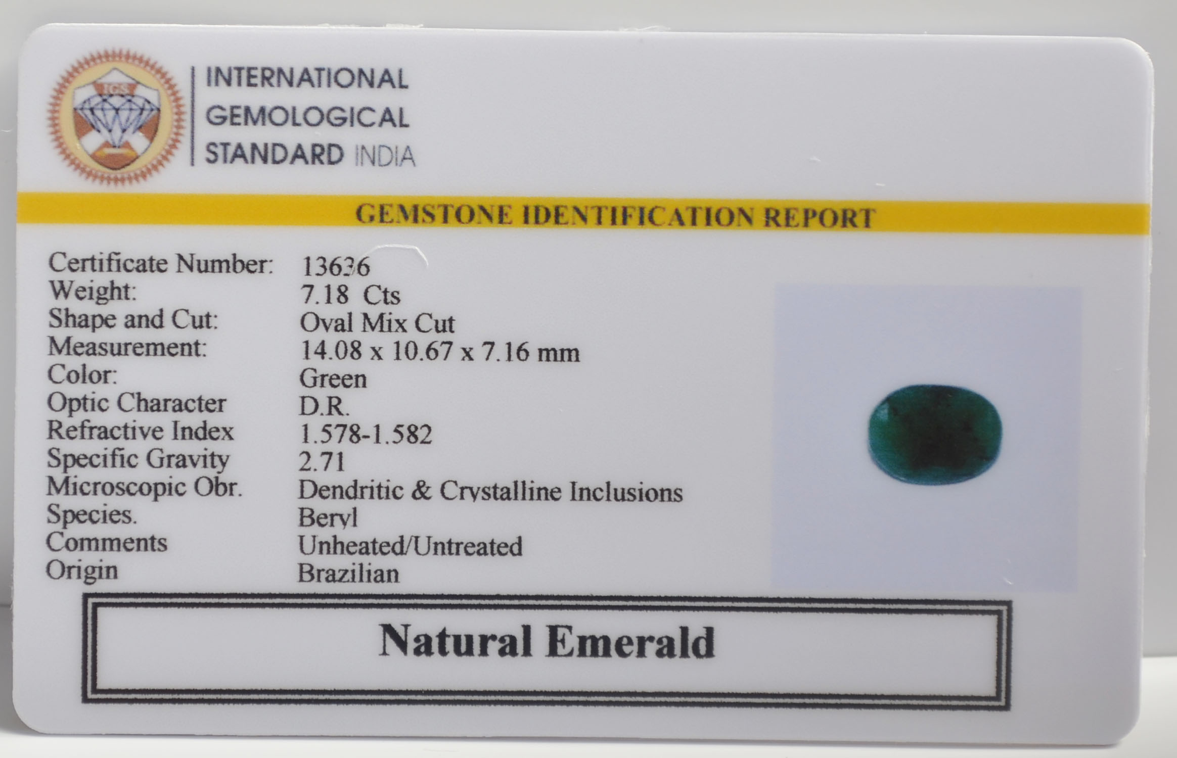 EMR23130K 2 EMERALD 7.18 Ct.