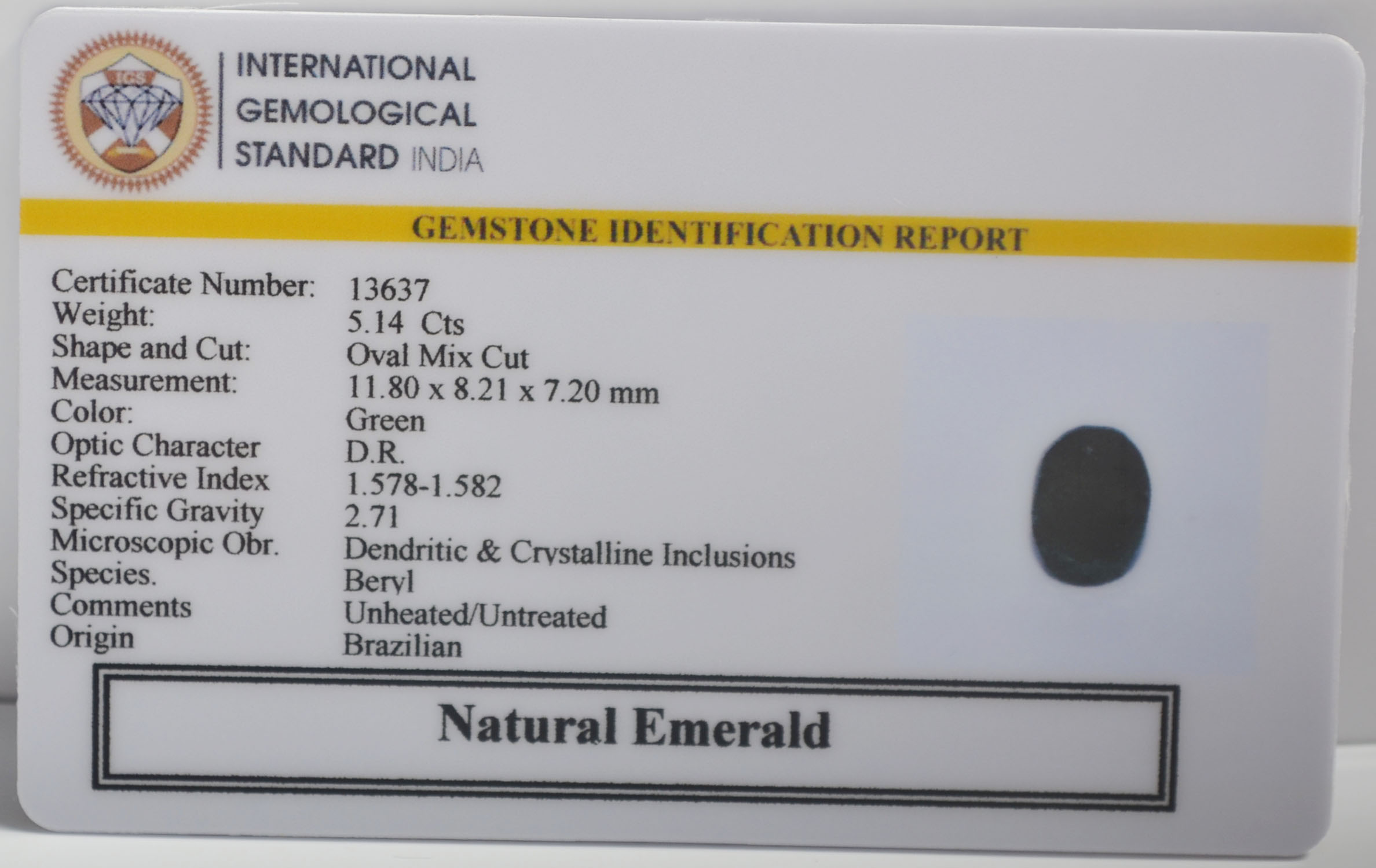 EMR23131K 2 EMERALD 5.14 Ct.