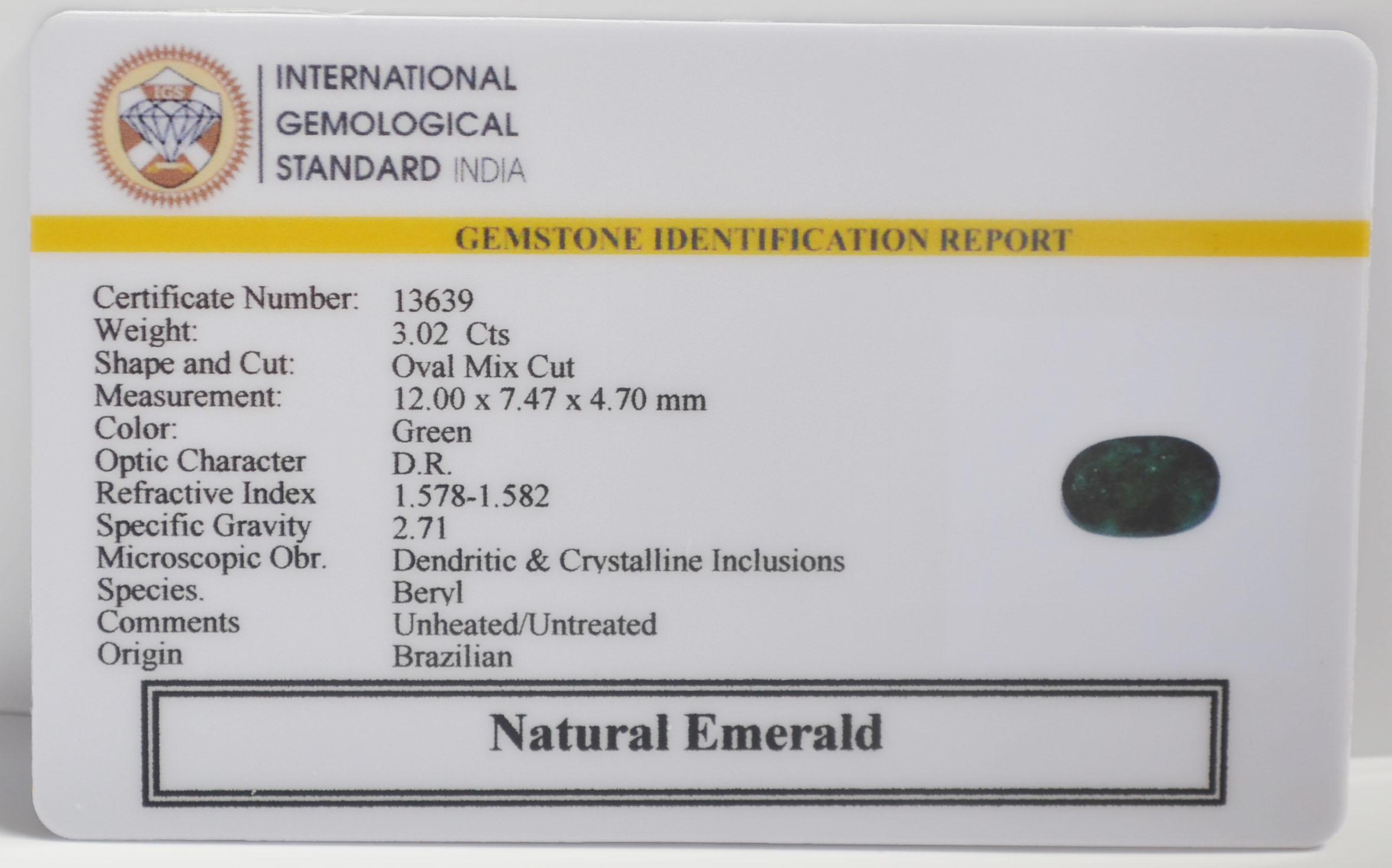 EMR23133K 2 EMERALD 3.02 Ct.