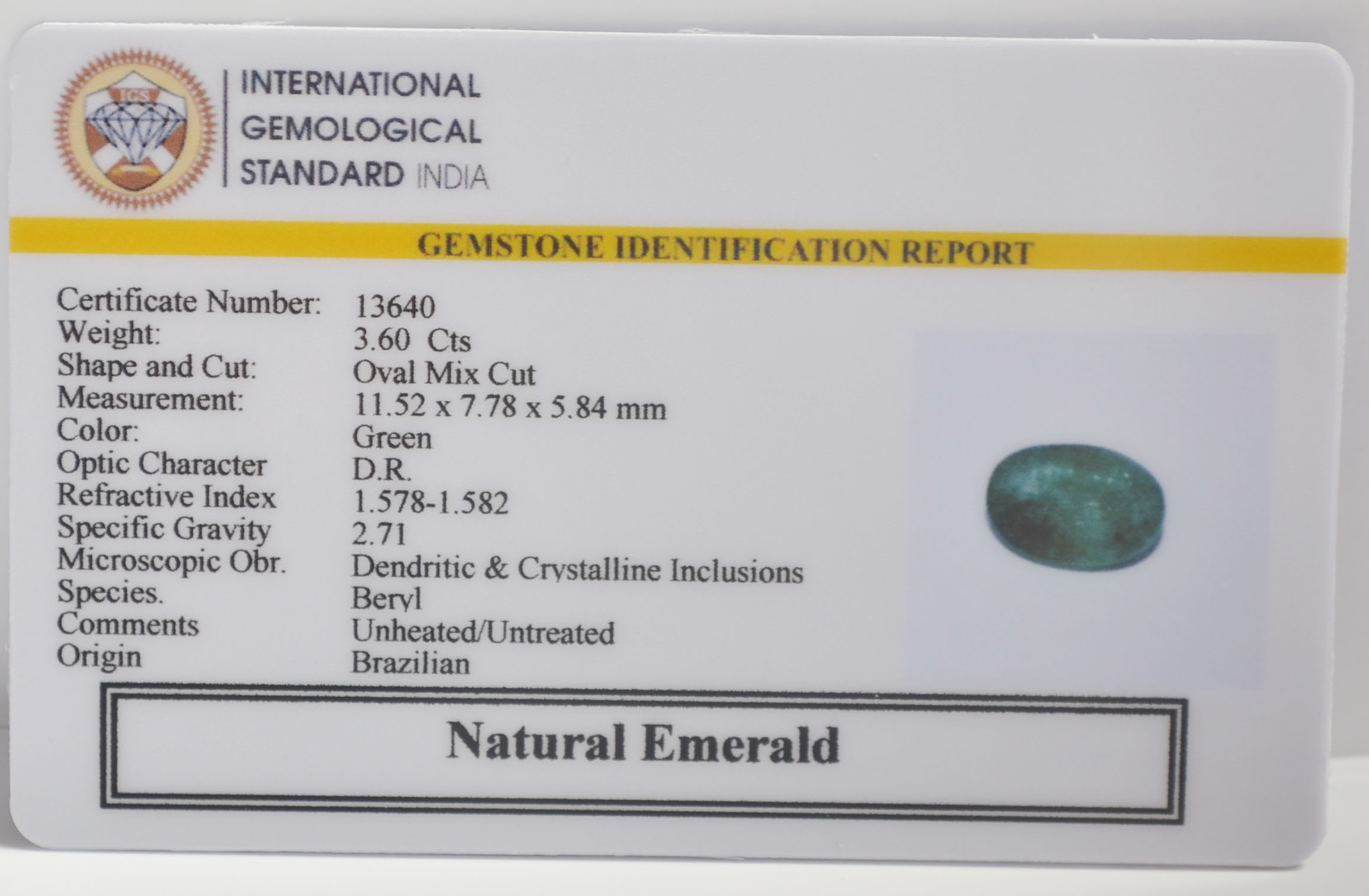 EMR23134K 2 EMERALD 3.6 Ct.