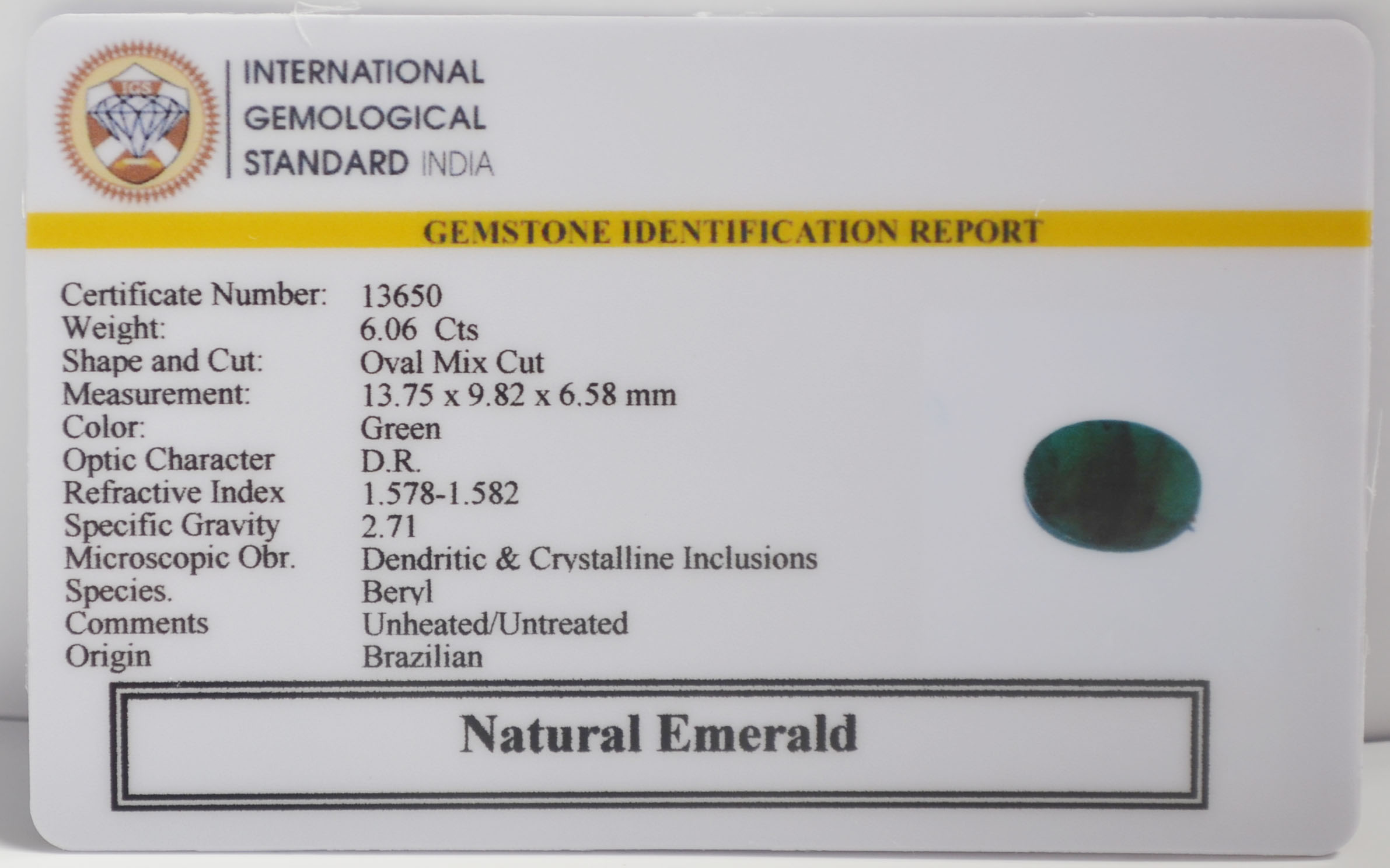 EMR23143K 2 EMERALD 6.06 Ct.