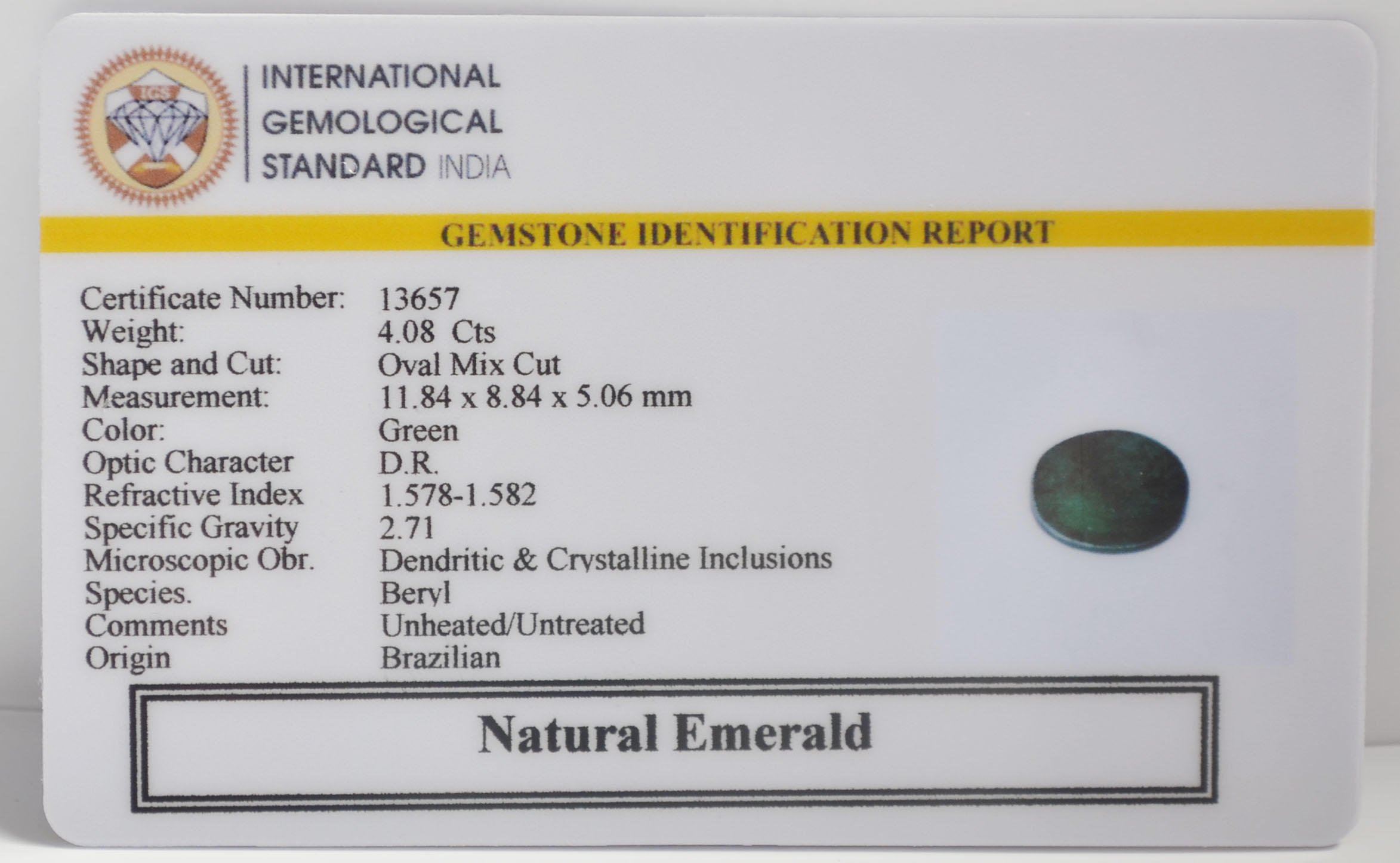 EMR23150K 2 EMERALD 4.08 Ct.