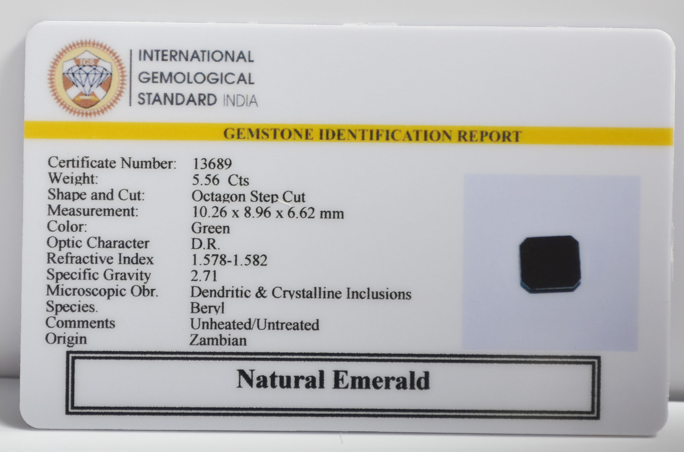 EMR23155K 2 EMERALD 5.56 Ct.