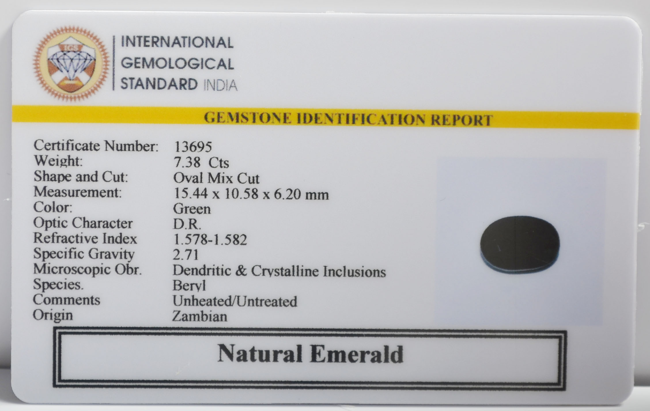 EMR23160K 2 EMERALD 7.38 Ct.