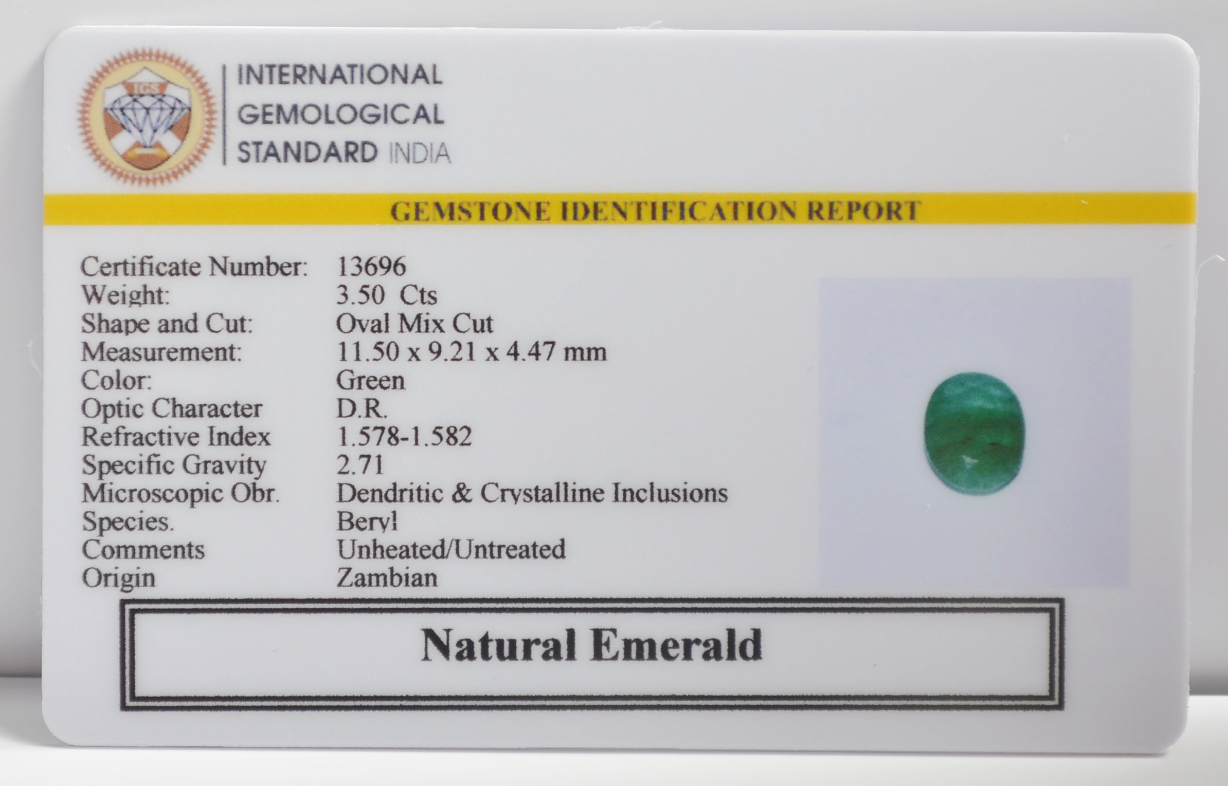 EMR23161K 2 EMERALD 3.5 Ct.