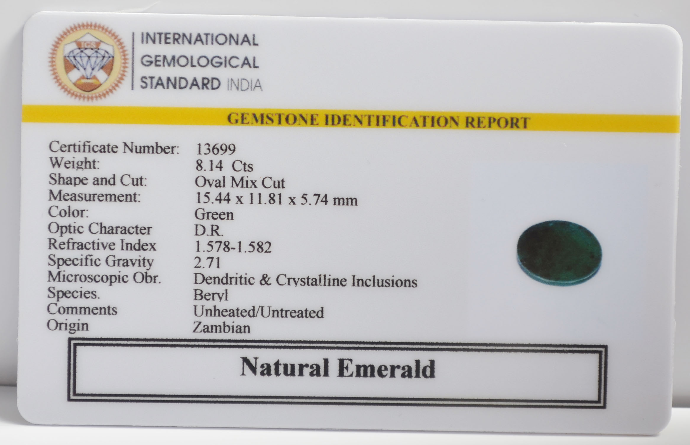 EMR23163K 2 EMERALD 8.14 Ct.
