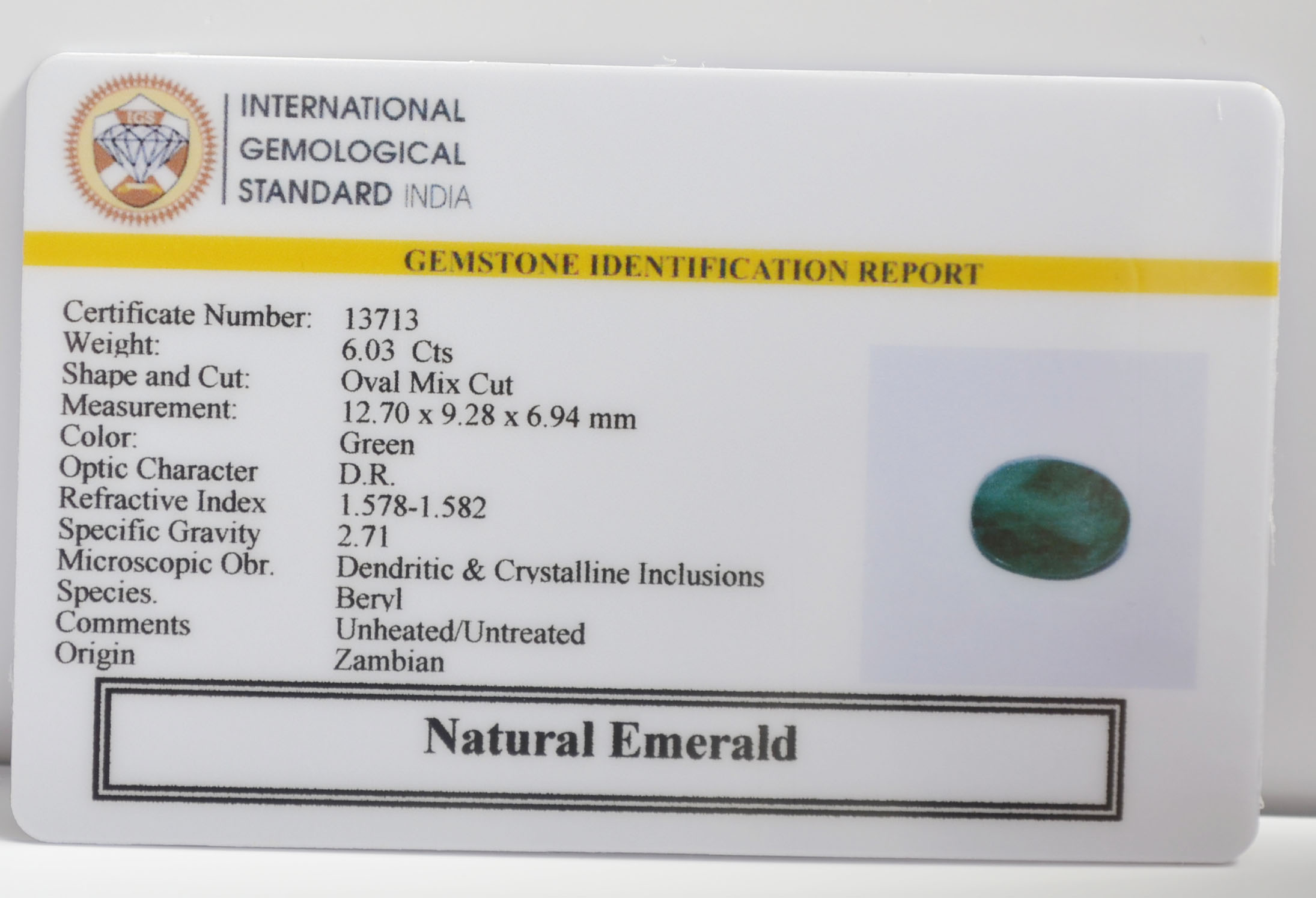 EMR23173K 2 EMERALD 6.03 Ct.