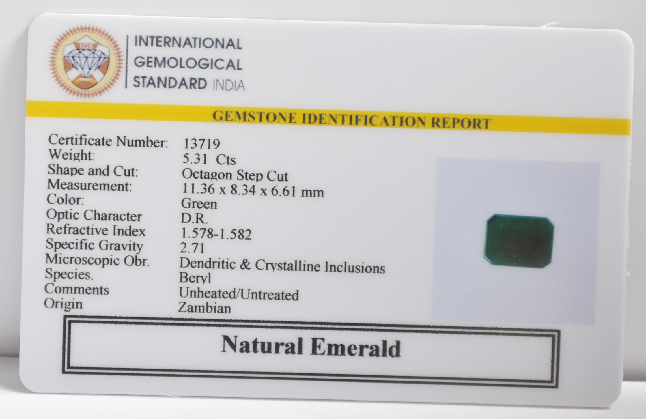 EMR23179K 2 EMERALD 5.31 Ct.