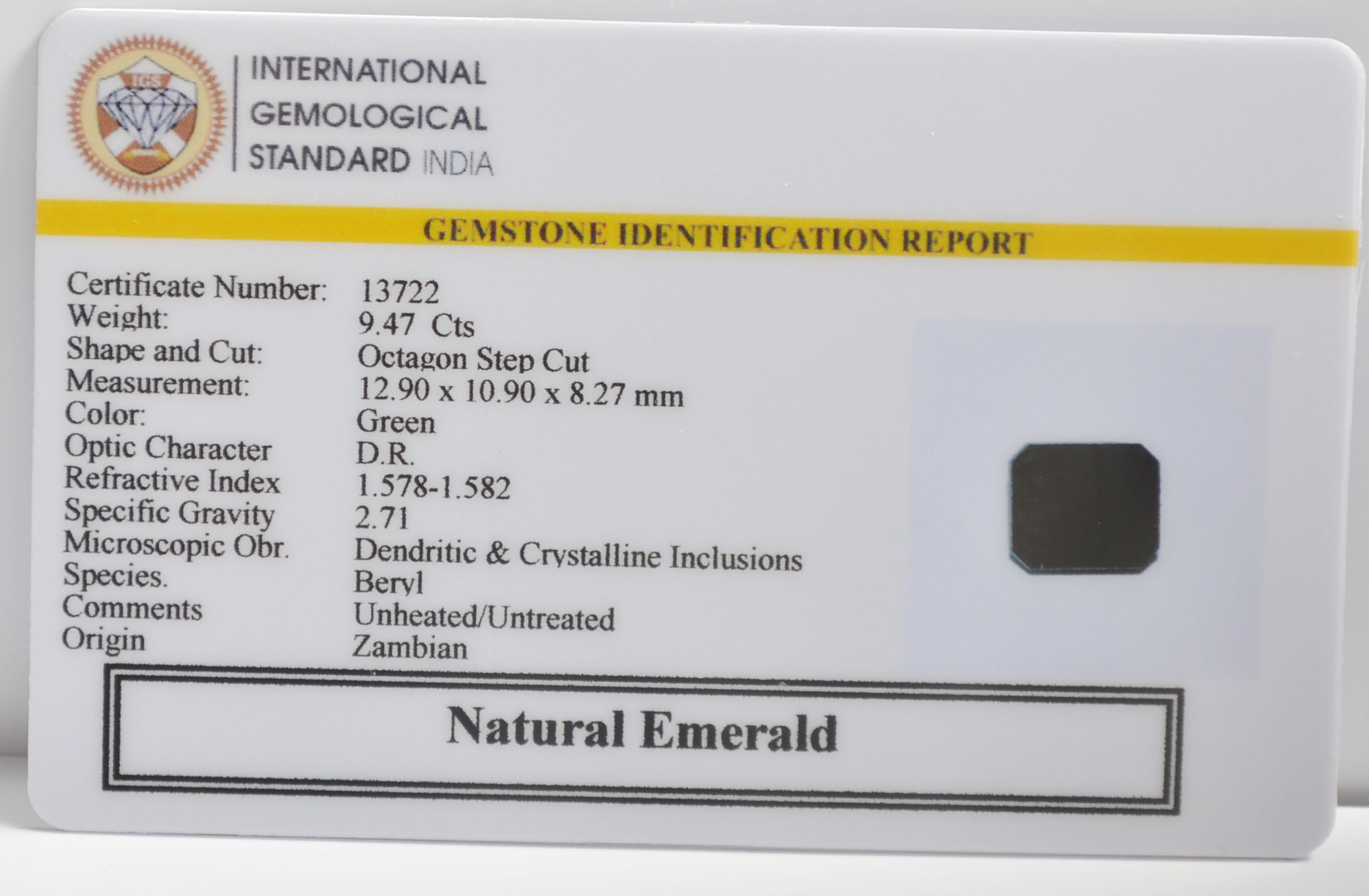 EMR23182K 2 EMERALD 9.47 Ct.