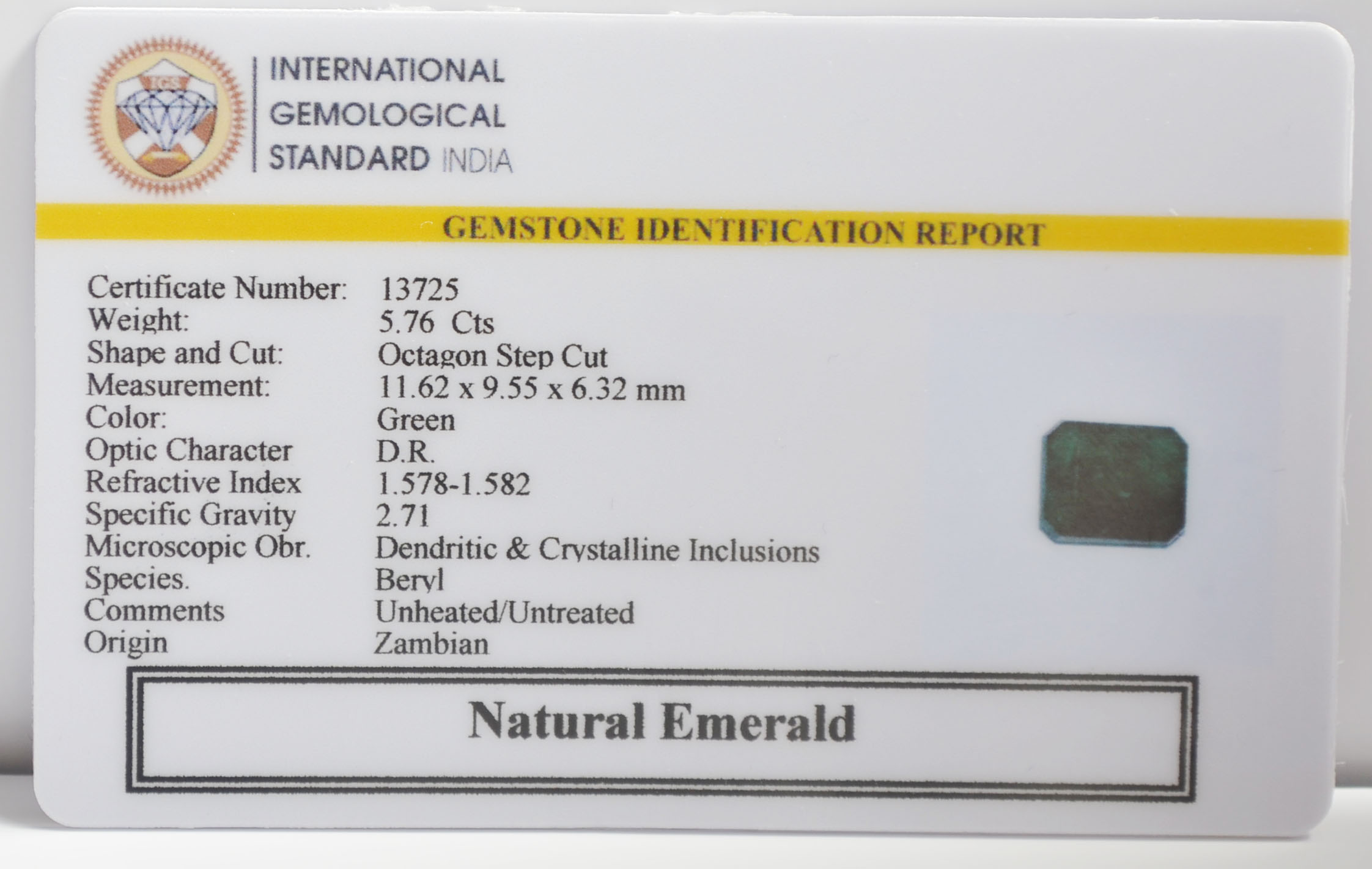 EMR23185K 2 EMERALD 5.76 Ct.