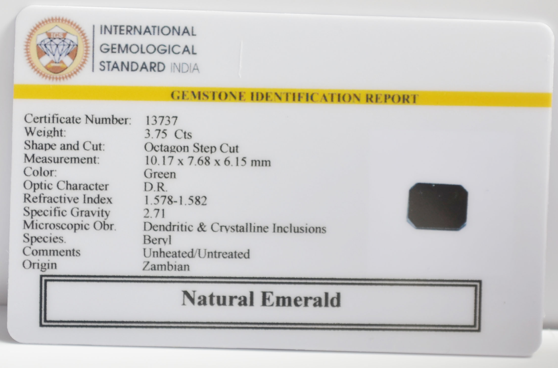 EMR23195K 2 EMERALD 3.75 Ct.