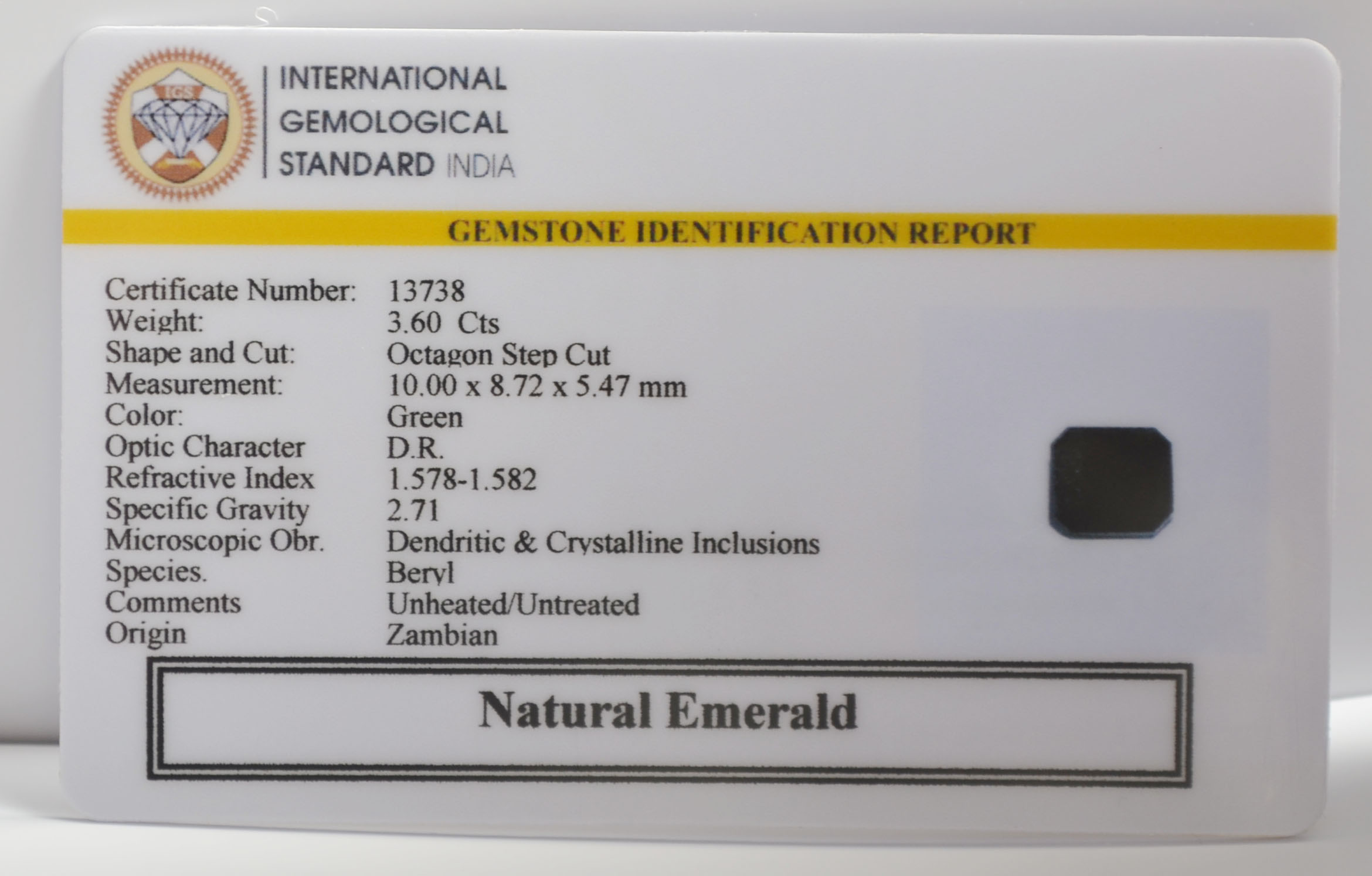 EMR23196K 2 EMERALD 3.6 Ct.