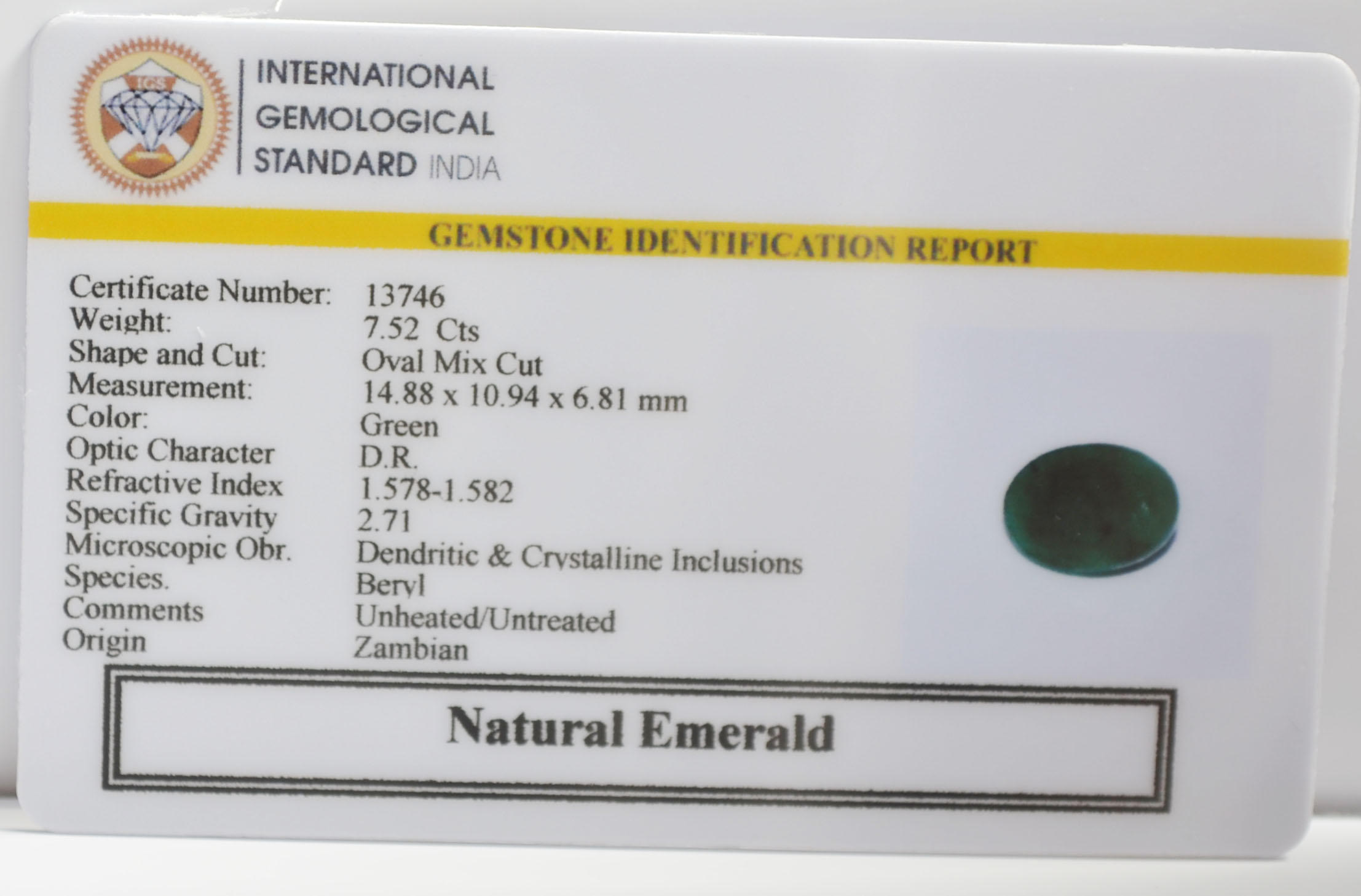 EMR23204K 2 EMERALD 7.52 Ct.