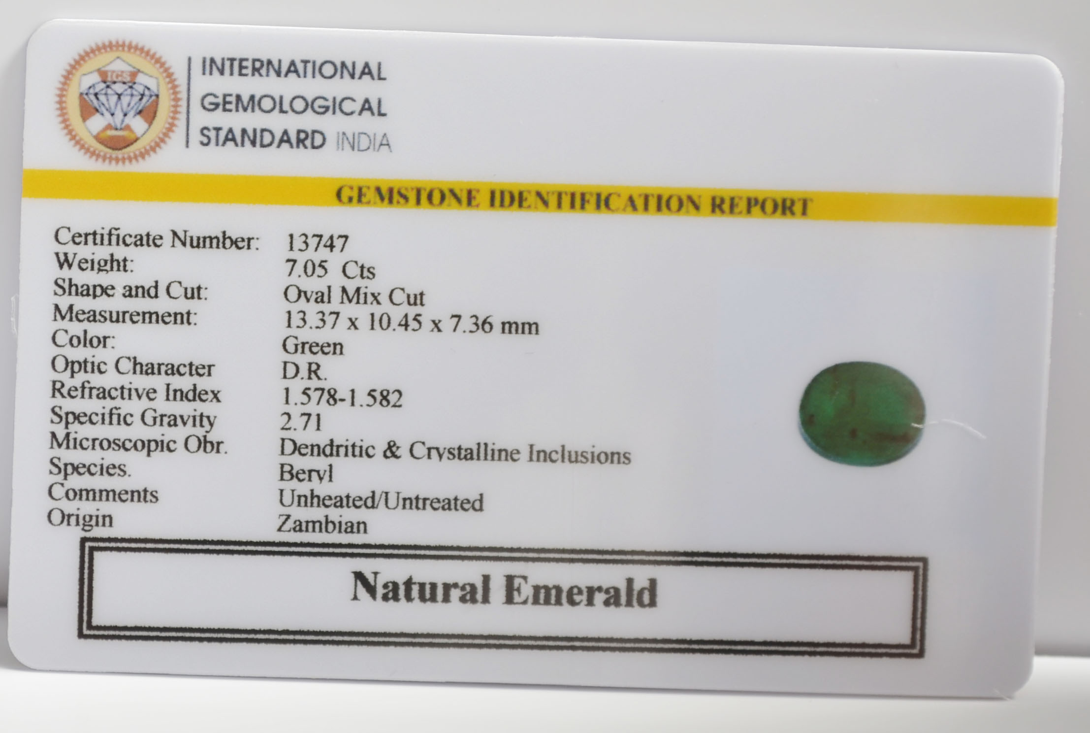 EMR23205K 2 EMERALD 7.05 Ct.