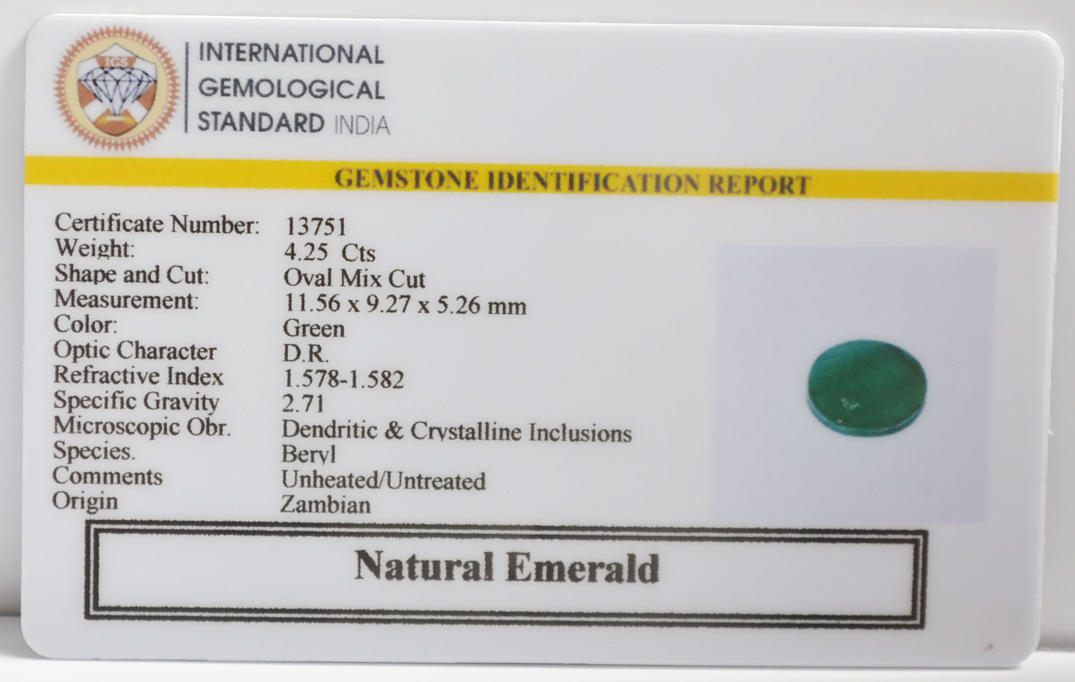 EMR23209K 2 EMERALD 4.25 Ct.