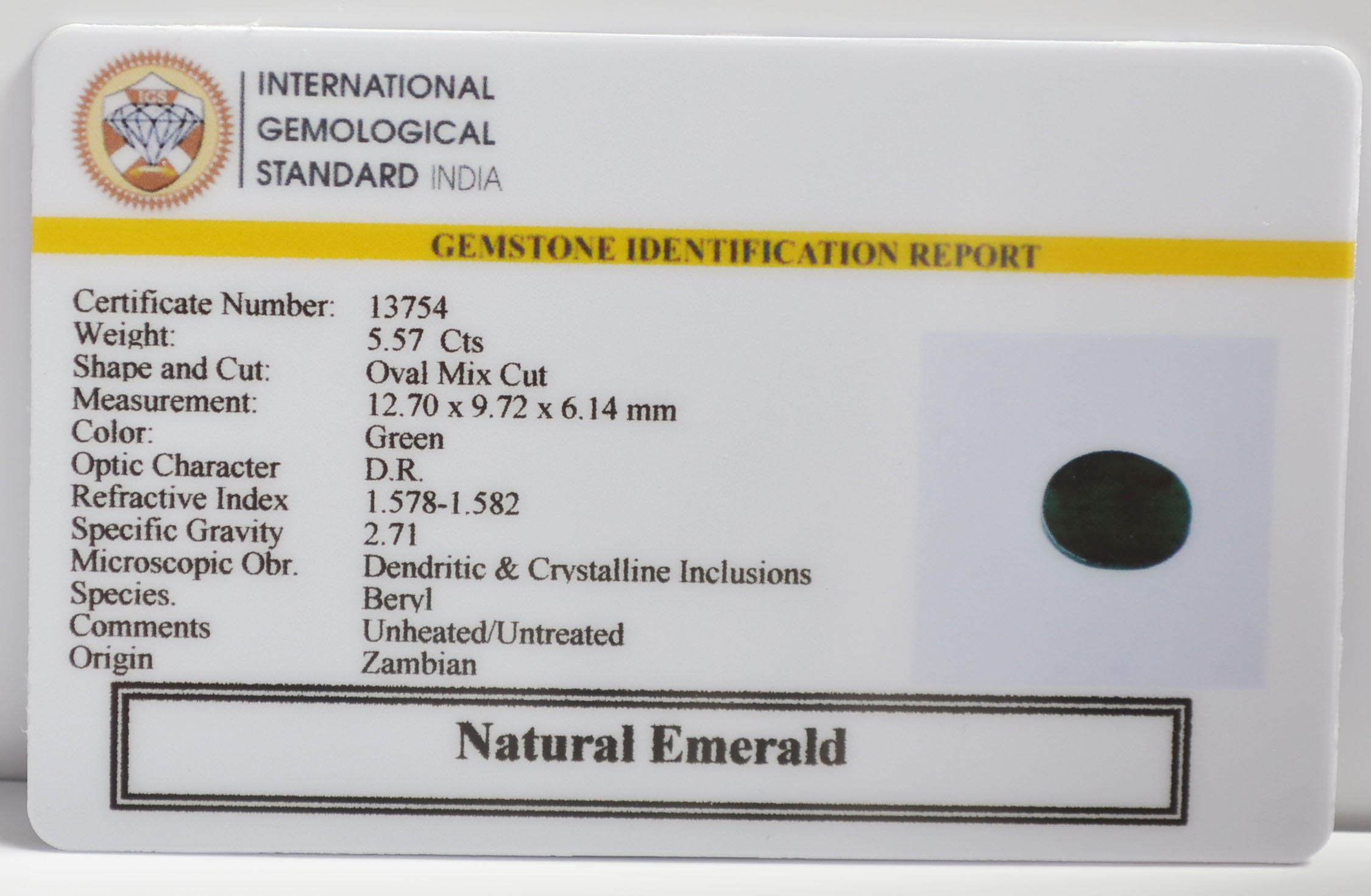 EMR23212K 2 EMERALD 5.57 Ct.