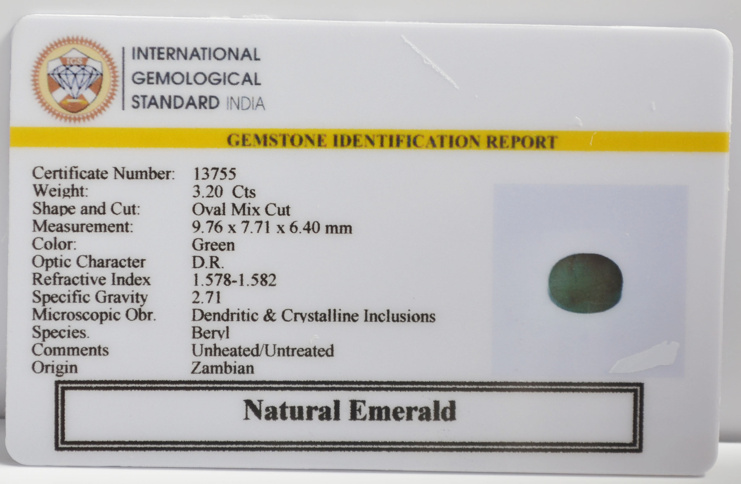 EMR23213K 2 EMERALD 3.2 Ct.