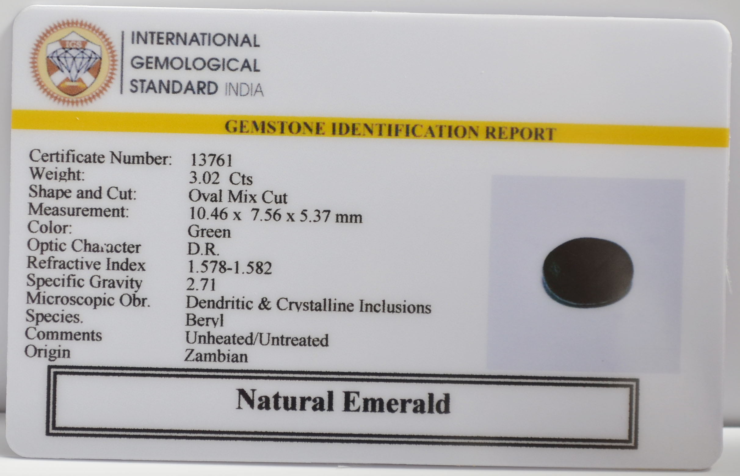 EMR23218K 2 EMERALD 3.02 Ct.