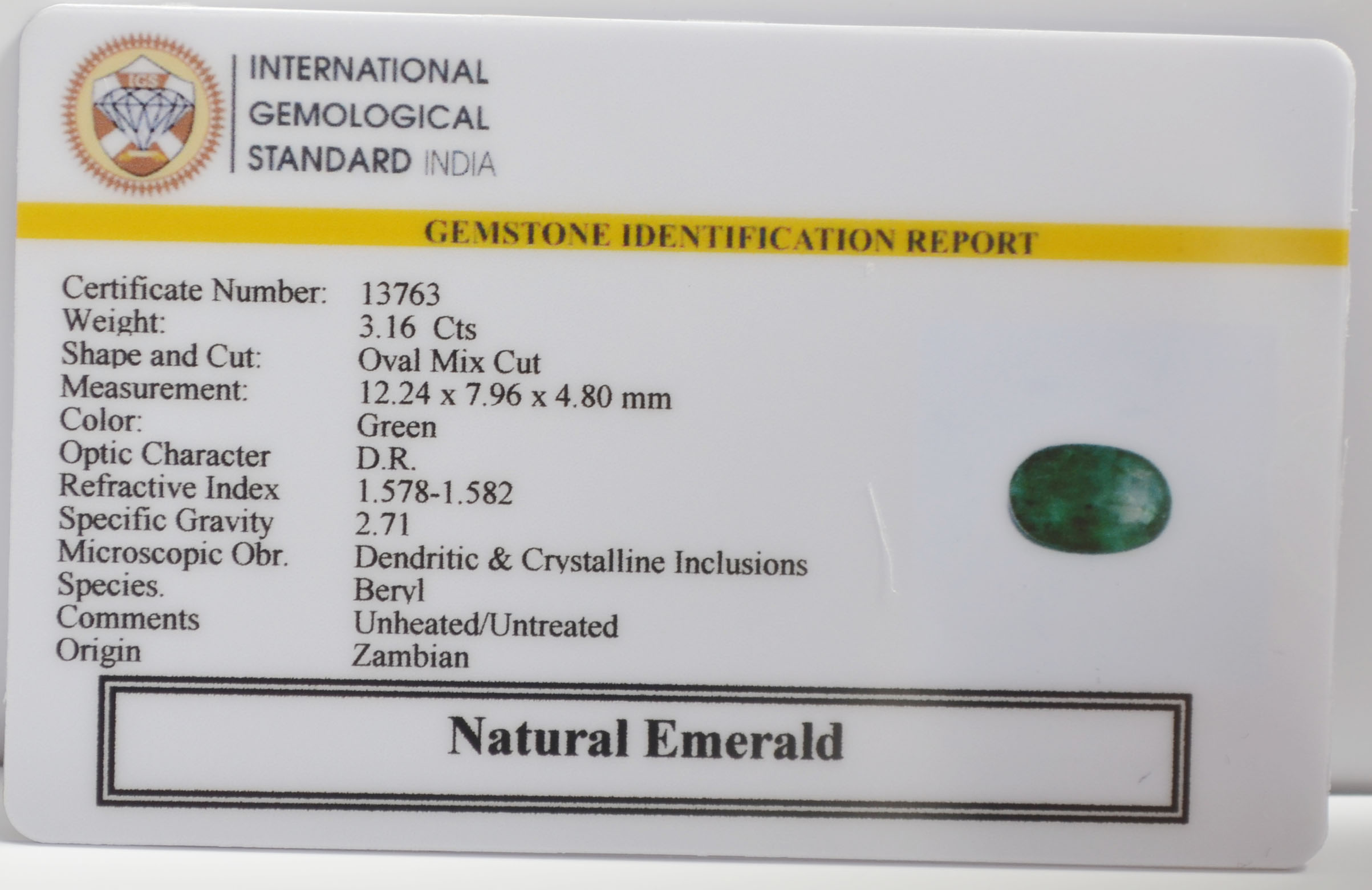 EMR23220K 2 EMERALD 3.16 Ct.