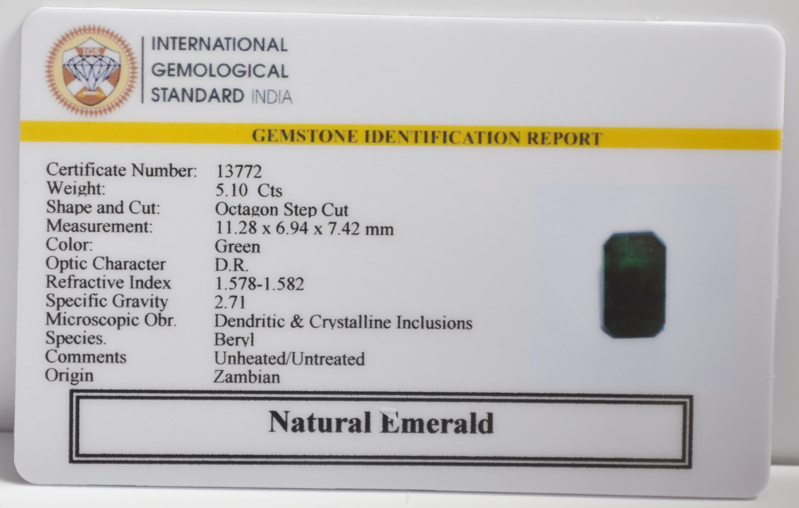 EMR23225K 2 scaled EMERALD 5.1 Ct.