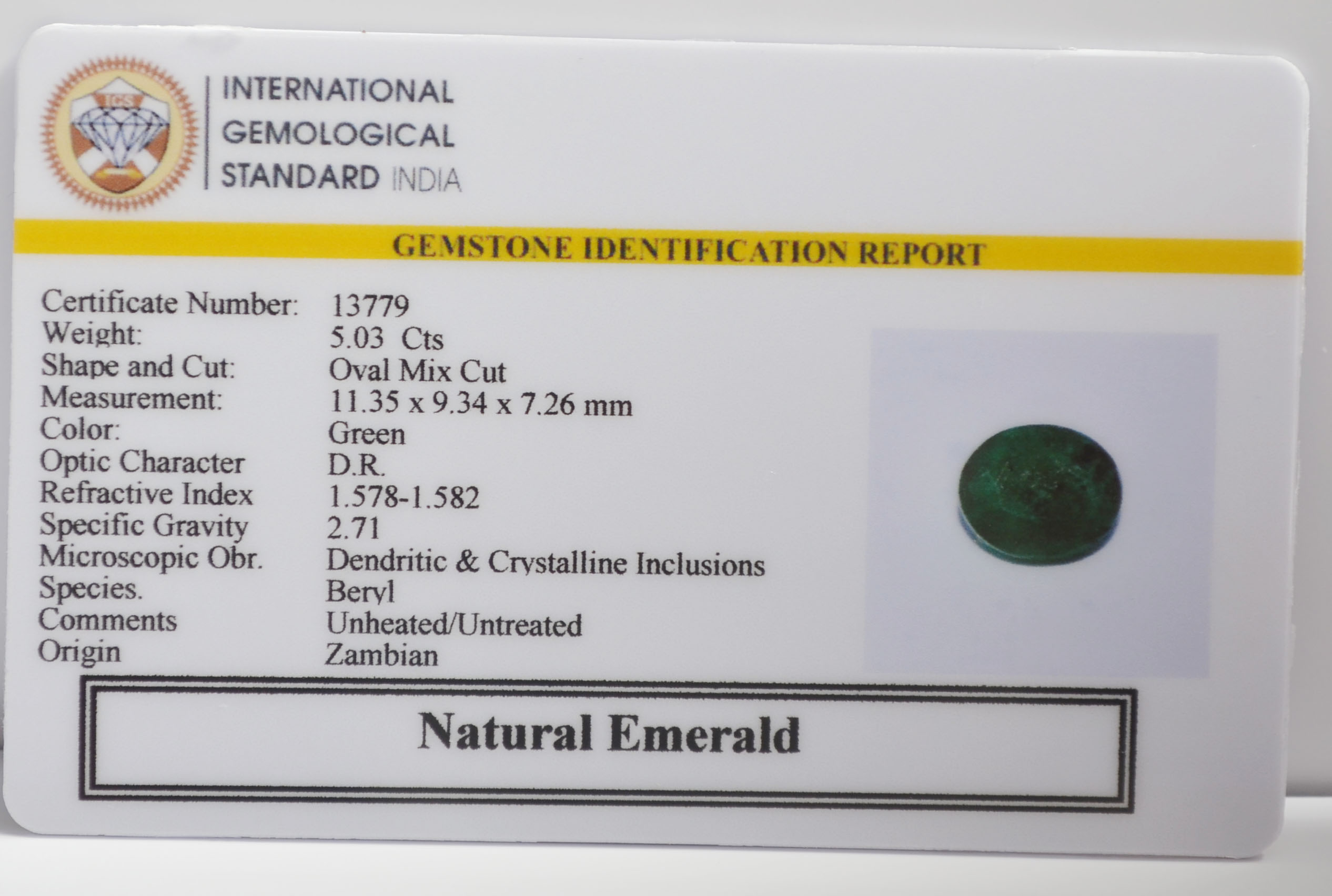 EMR23230K 2 EMERALD 5.03 Ct.