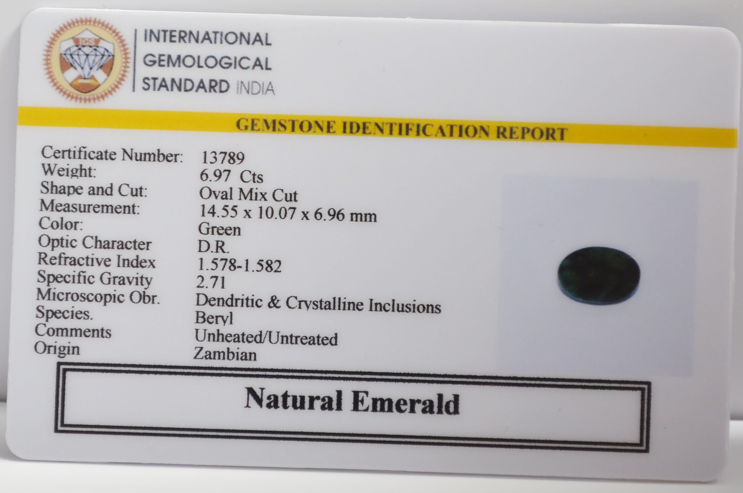EMR23239K 2 EMERALD 6.97 Ct.