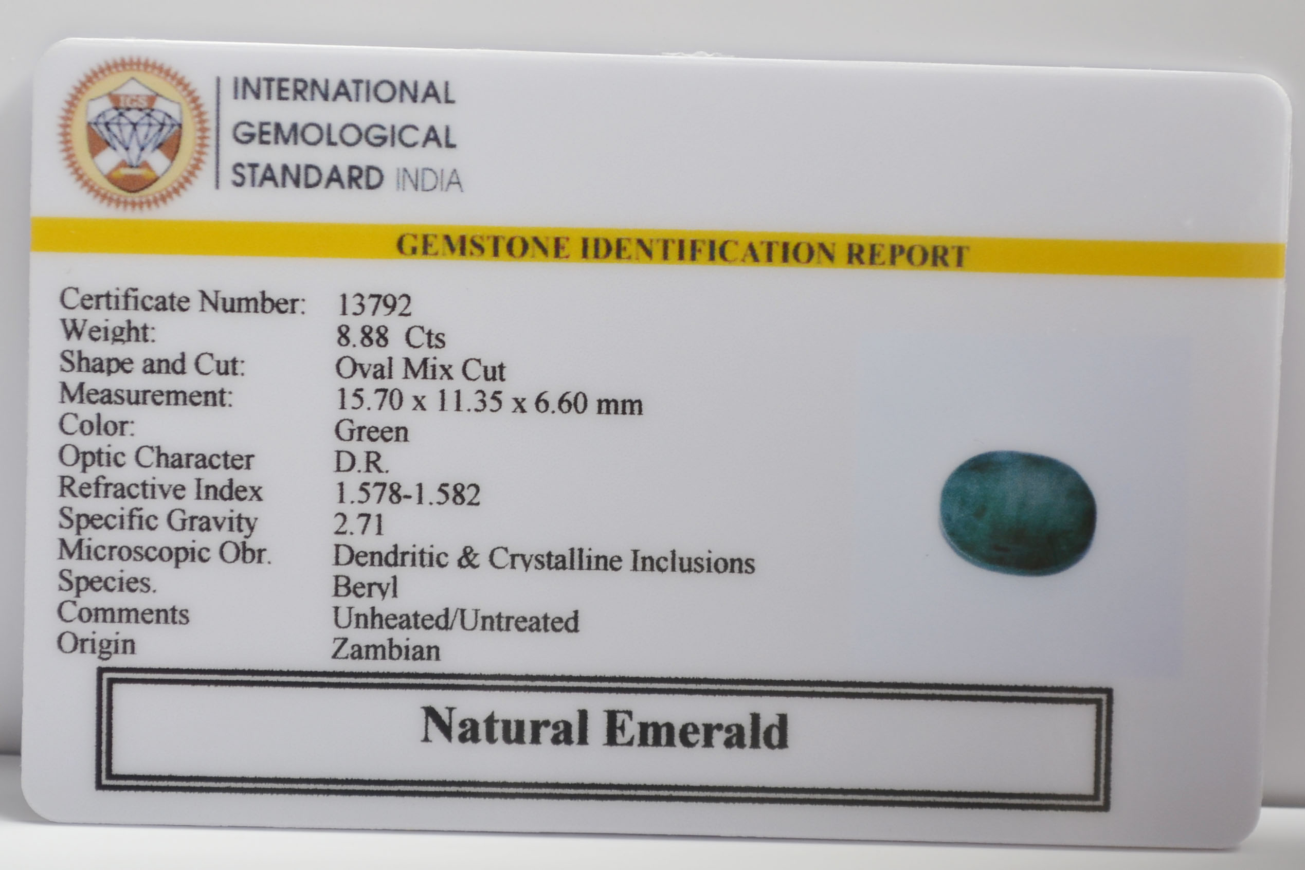 EMR23242K 2 EMERALD 8.88 Ct.