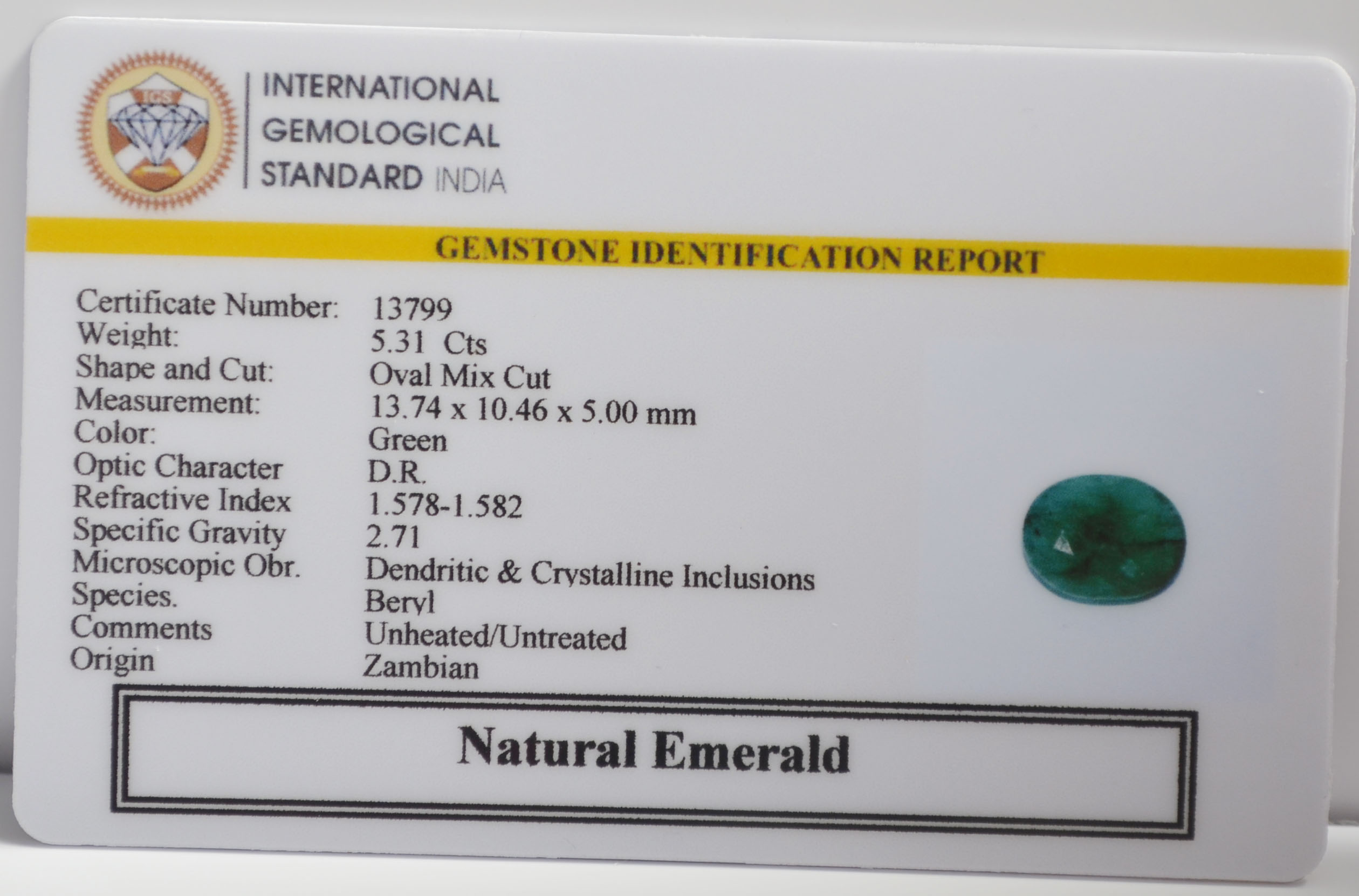 EMR23247K 2 EMERALD 5.31 Ct.