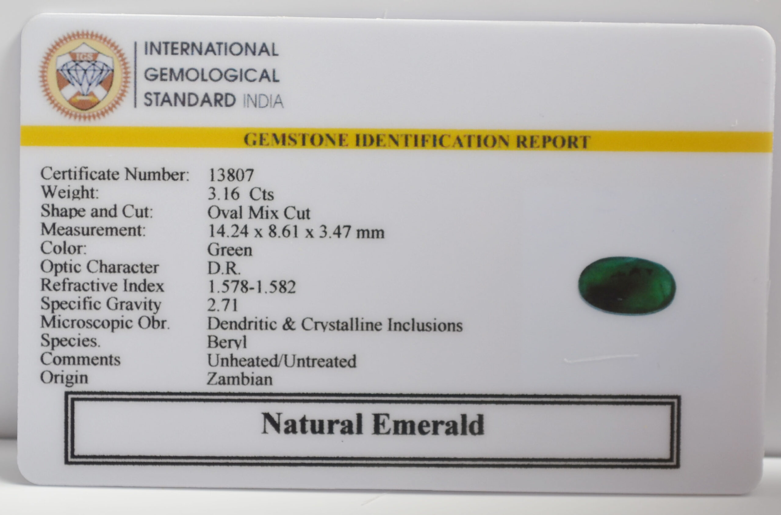 EMR23253K 2 scaled EMERALD 3.16 Ct.