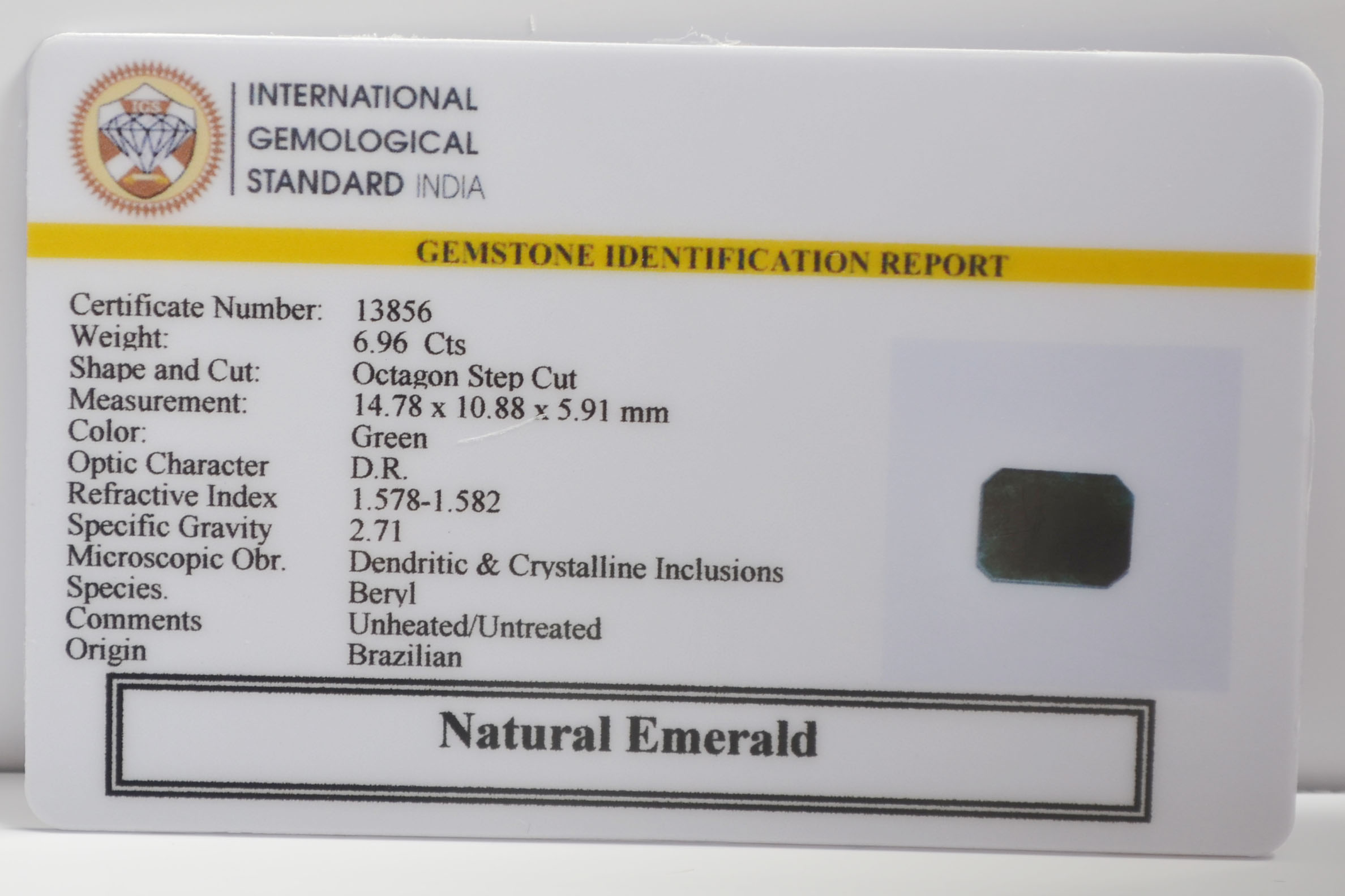 EMR23260K 2 EMERALD 6.96 Ct.