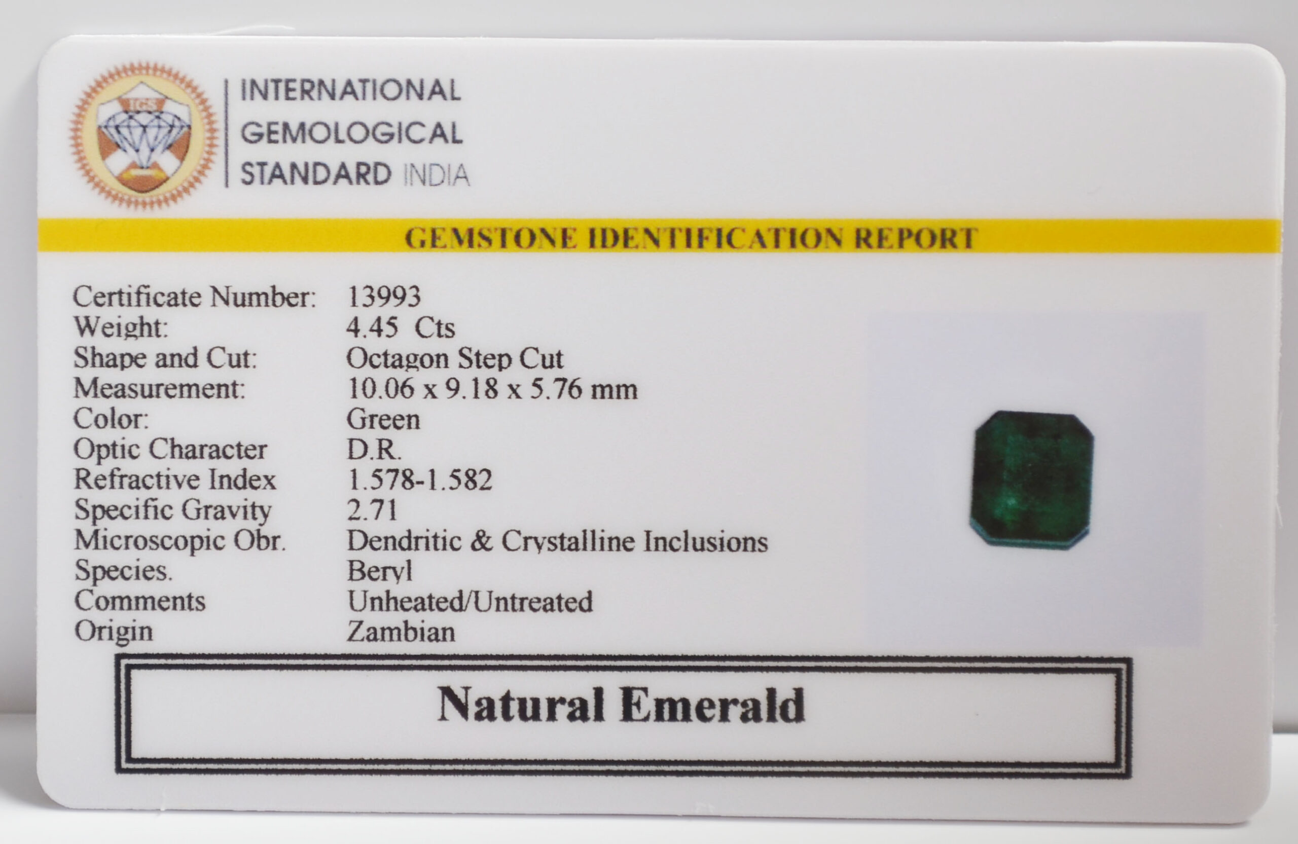 EMR23294K 2 scaled EMERALD 4.45 Ct.