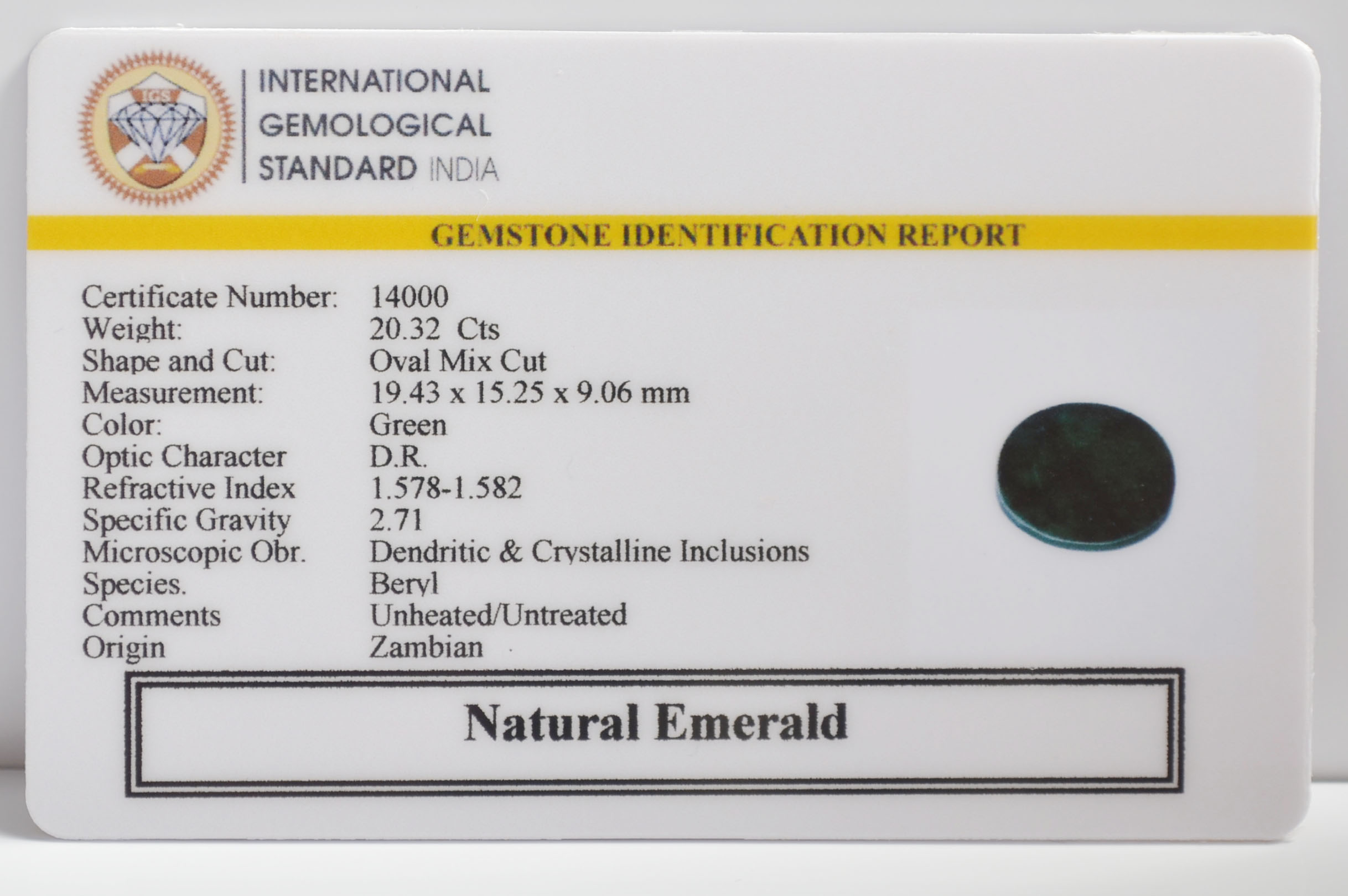 EMR23299K 2 EMERALD 20.32 Ct.