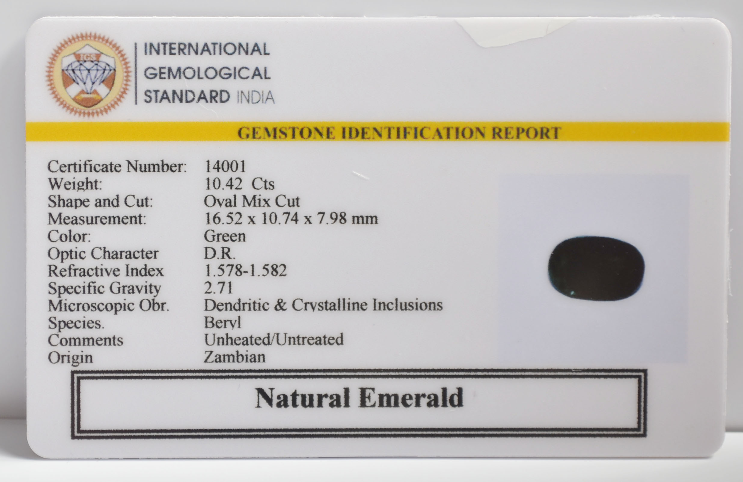 EMR23300K 2 EMERALD 10.42 Ct.