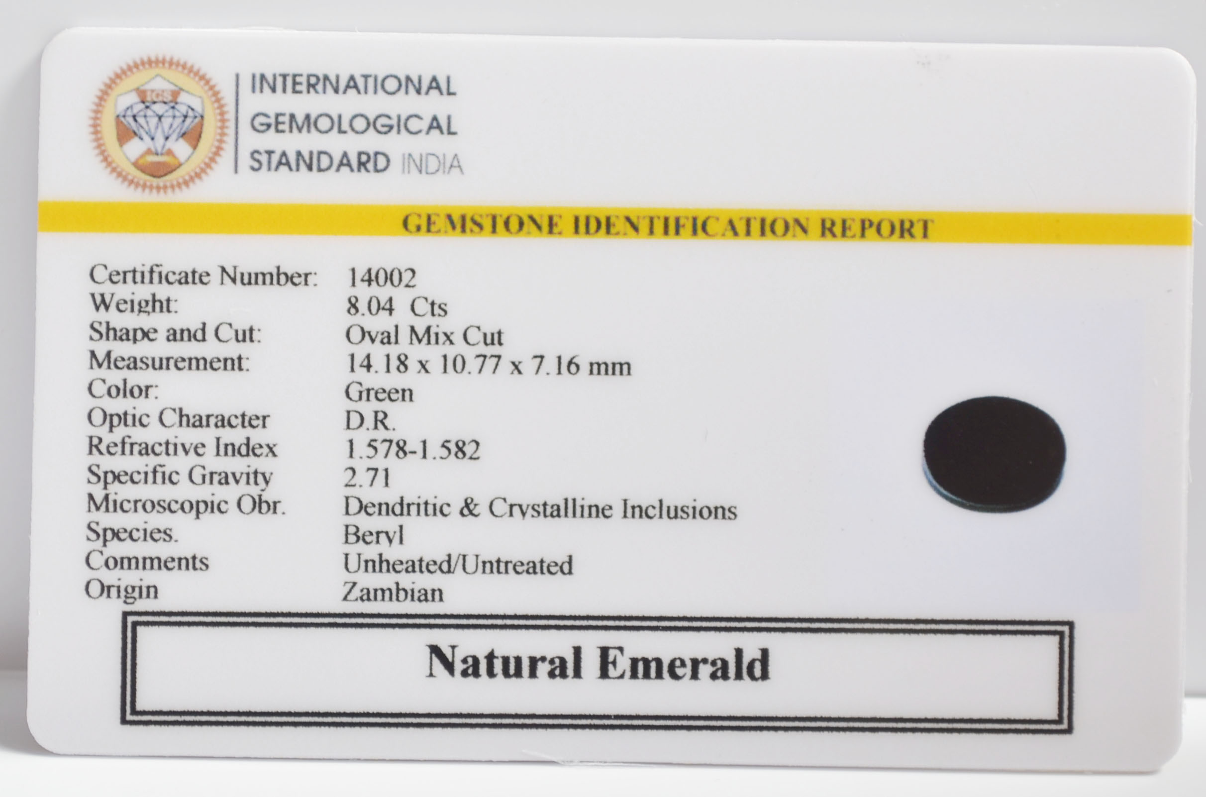EMR23301K 2 EMERALD 8.04 Ct.