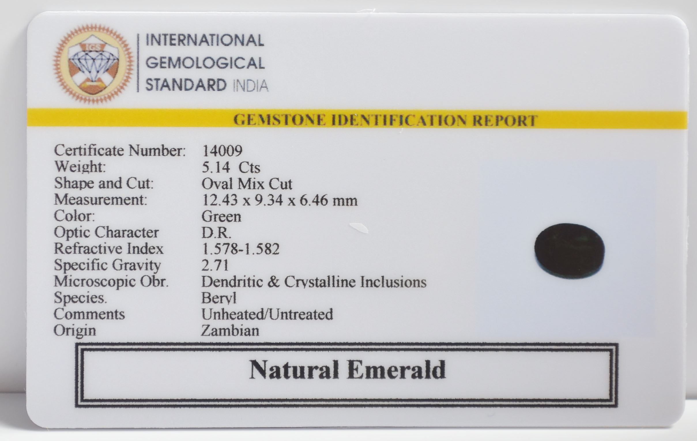 EMR23305K 2 EMERALD 5.14 Ct.
