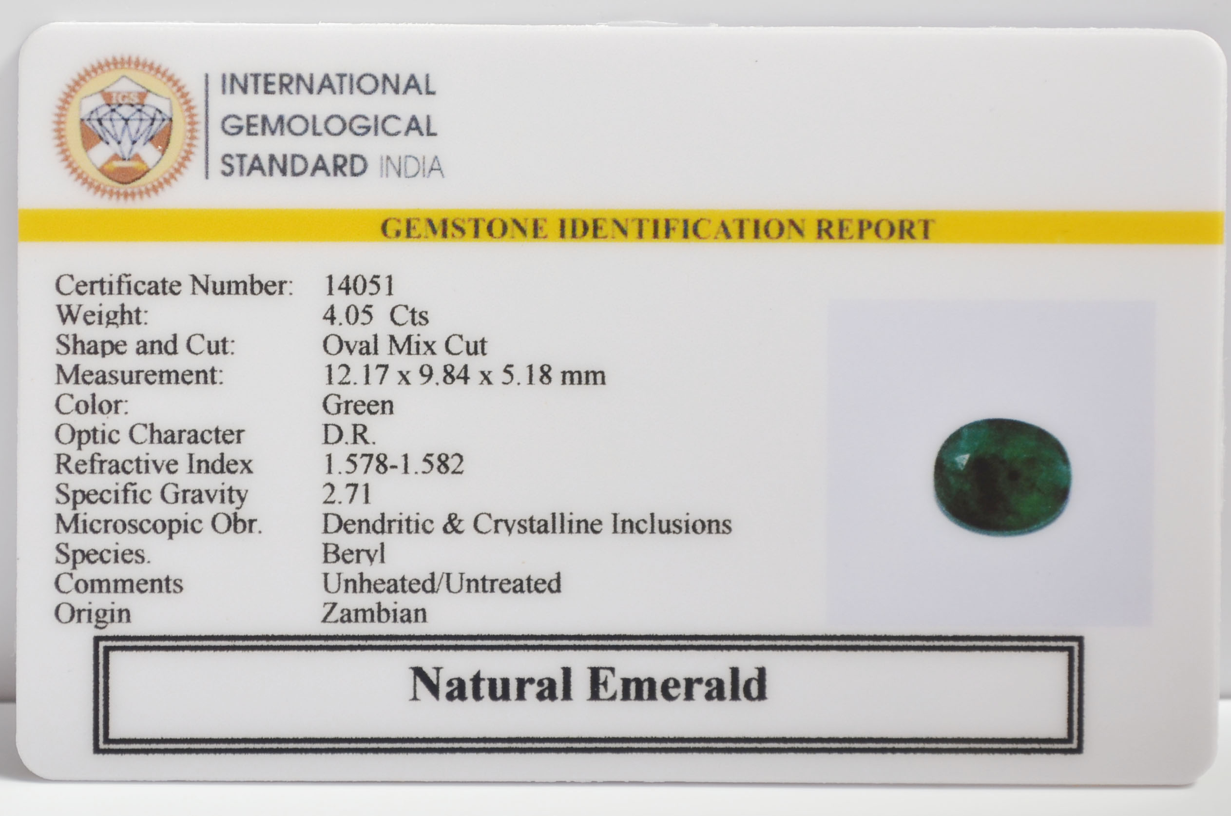 EMR23340K 2 EMERALD 4.05 Ct.